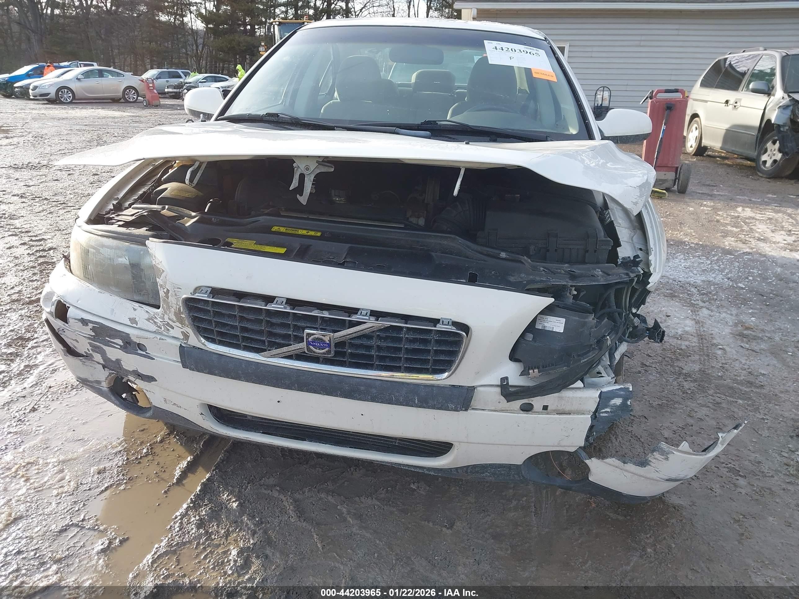 2002 Volvo S60 2.4 White vin: YV1RS61R722107484