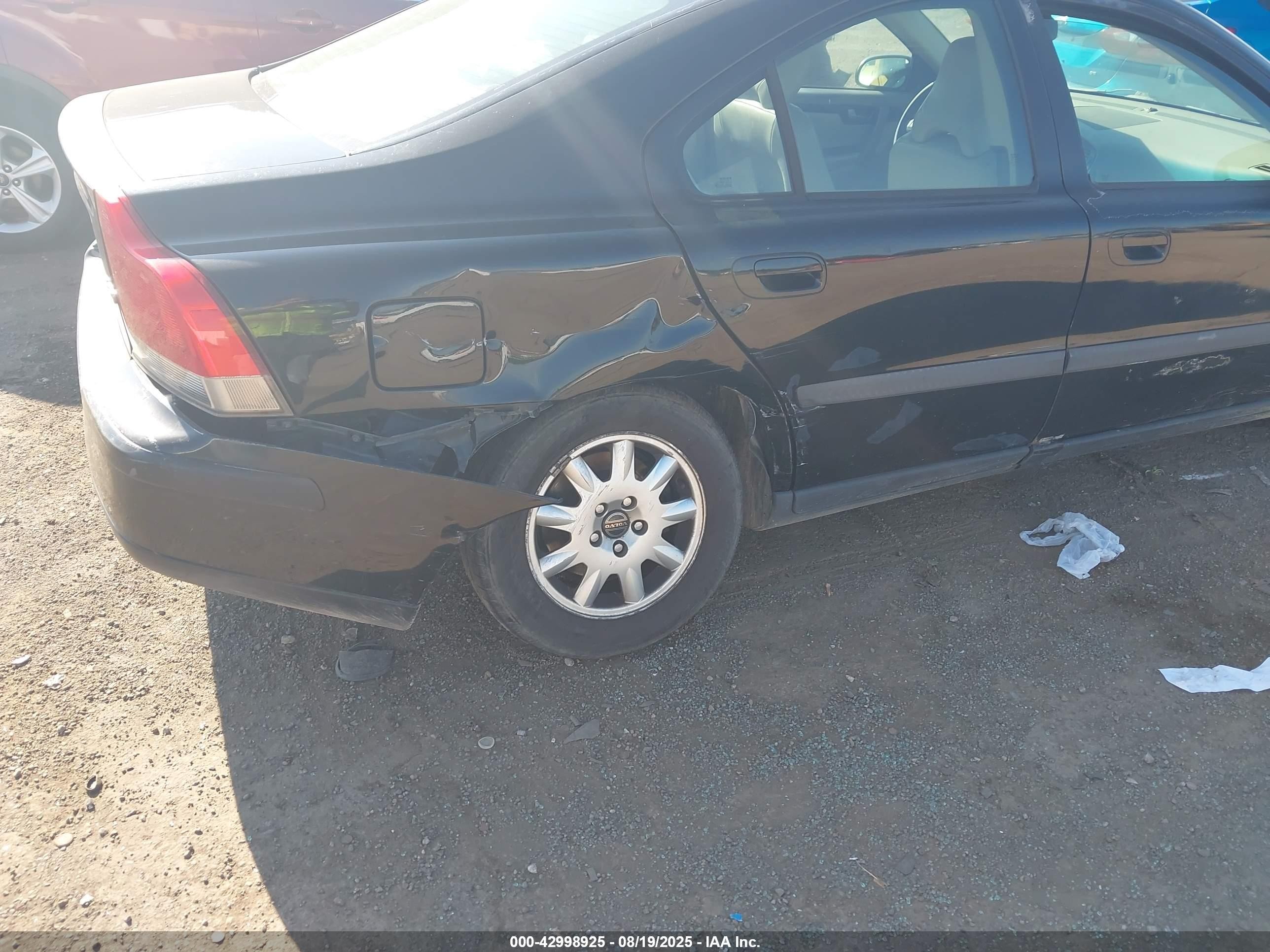 2002 Volvo S60 2.4 Черный vin: YV1RS61R722188678
