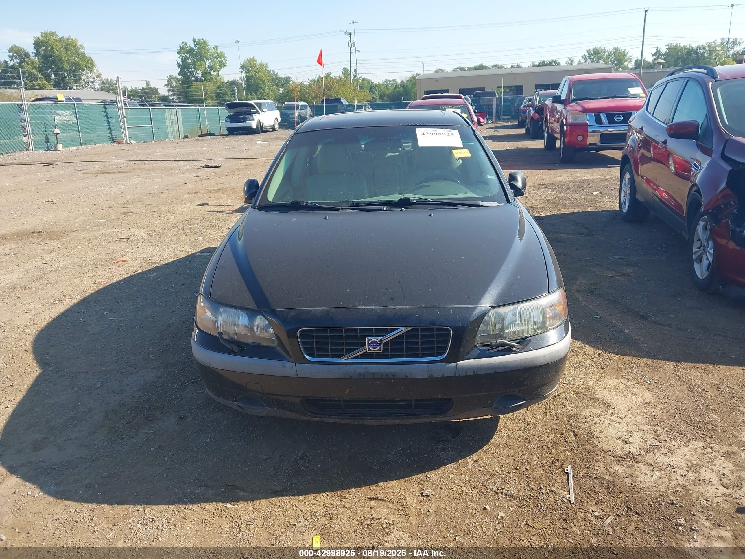 2002 Volvo S60 2.4 Черный vin: YV1RS61R722188678