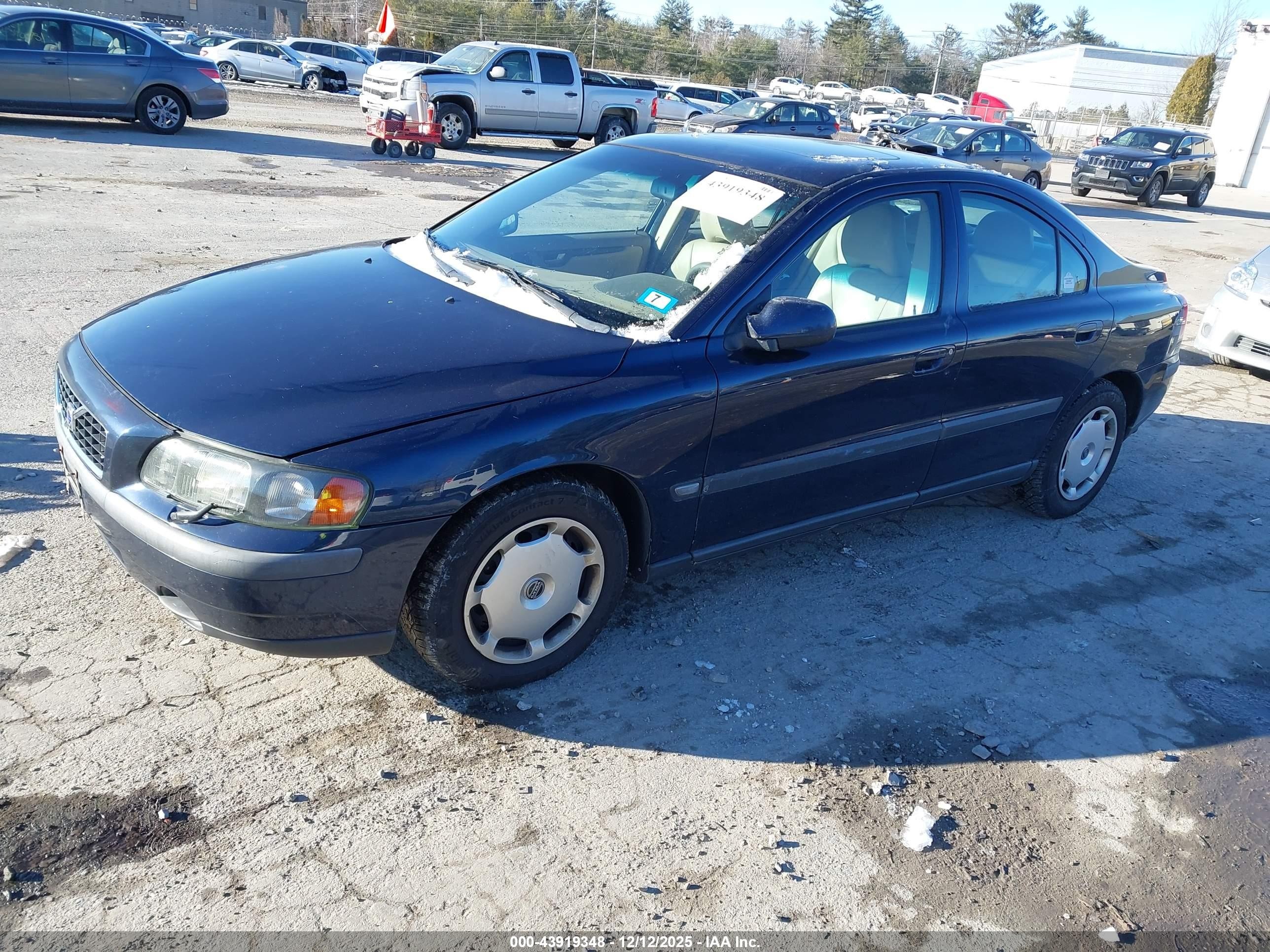 2002 Volvo S60 2.4 Dark Blue vin: YV1RS61R722198255