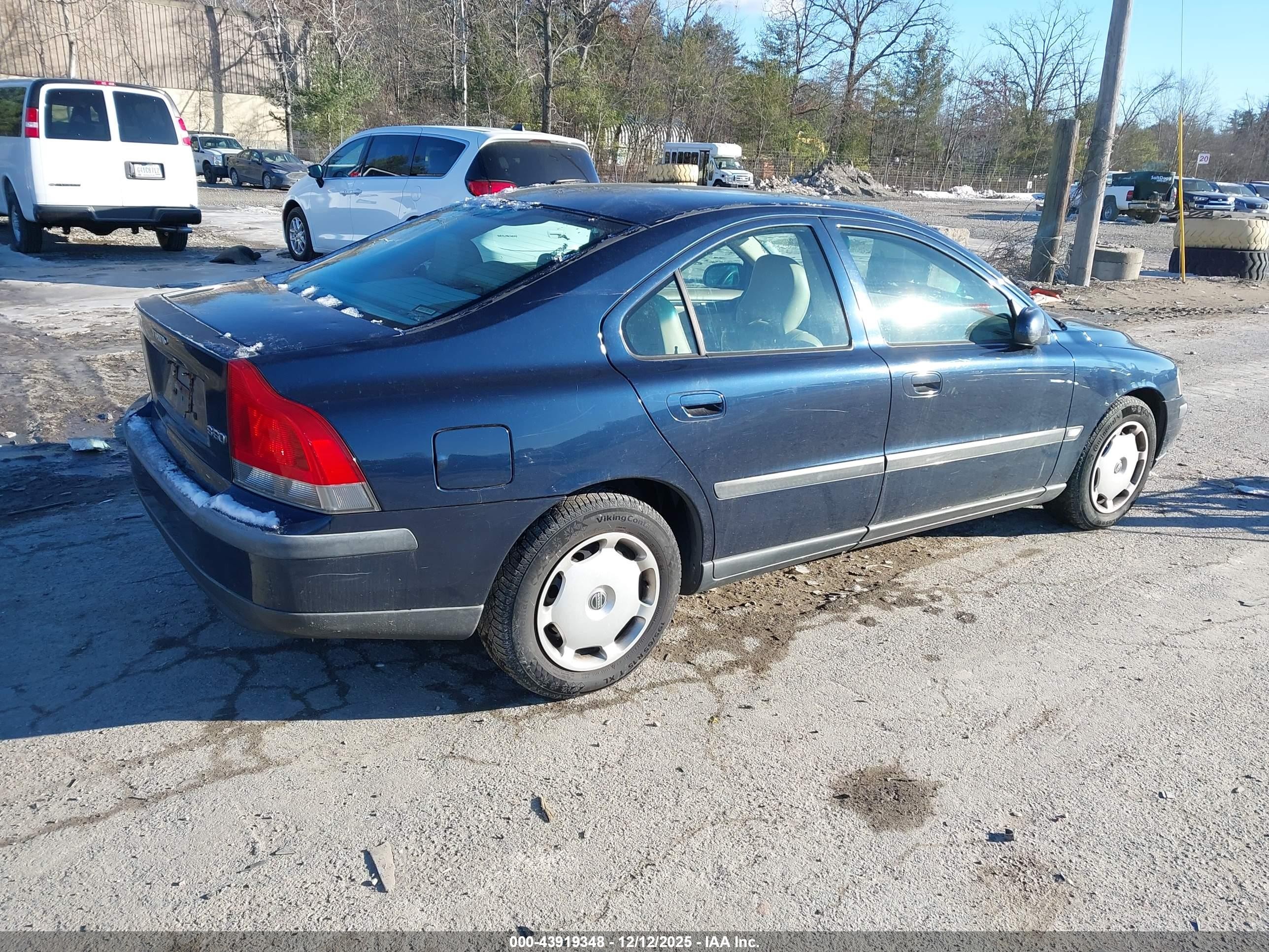 2002 Volvo S60 2.4 Dark Blue vin: YV1RS61R722198255