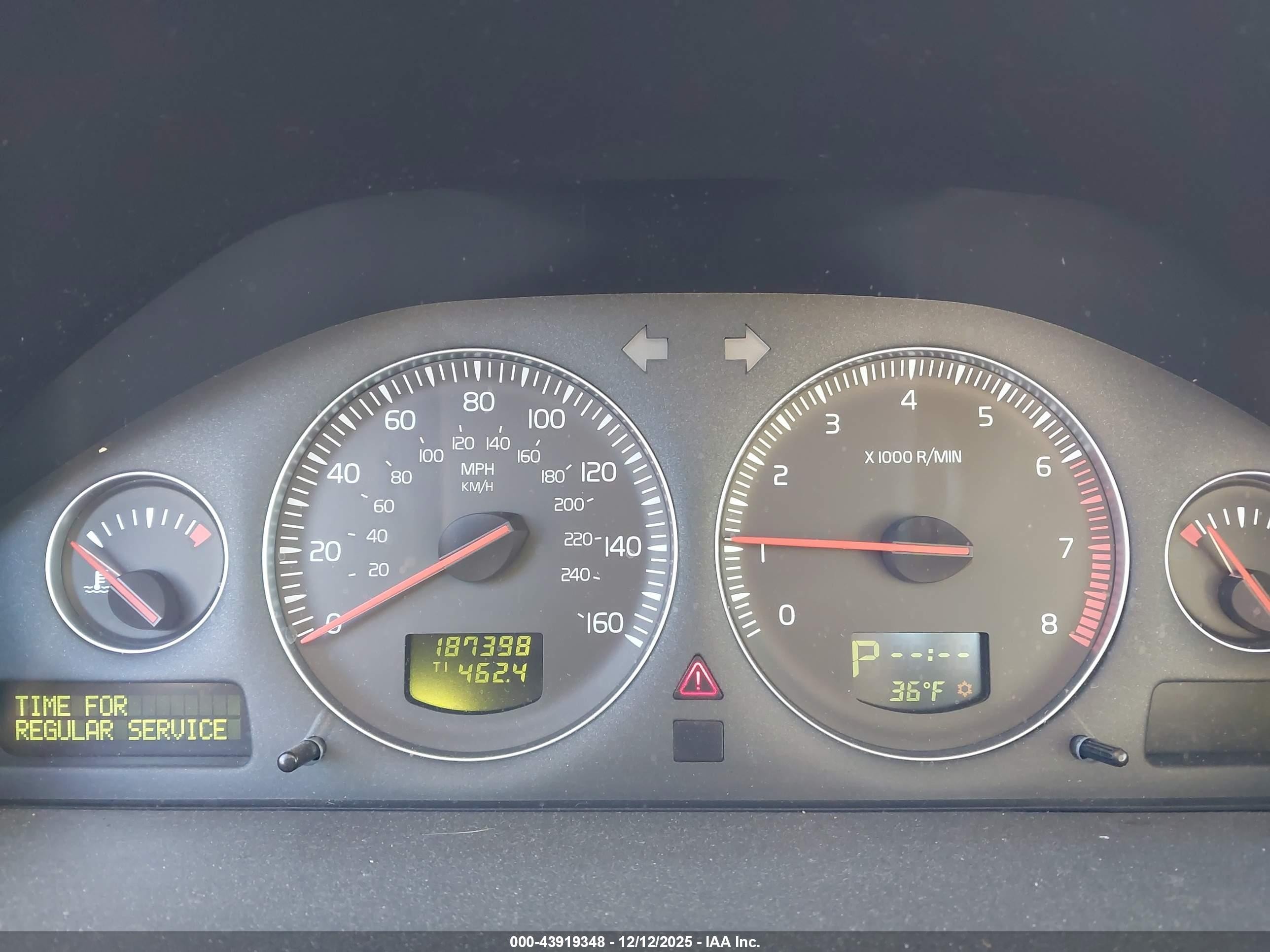 2002 Volvo S60 2.4 Dark Blue vin: YV1RS61R722198255