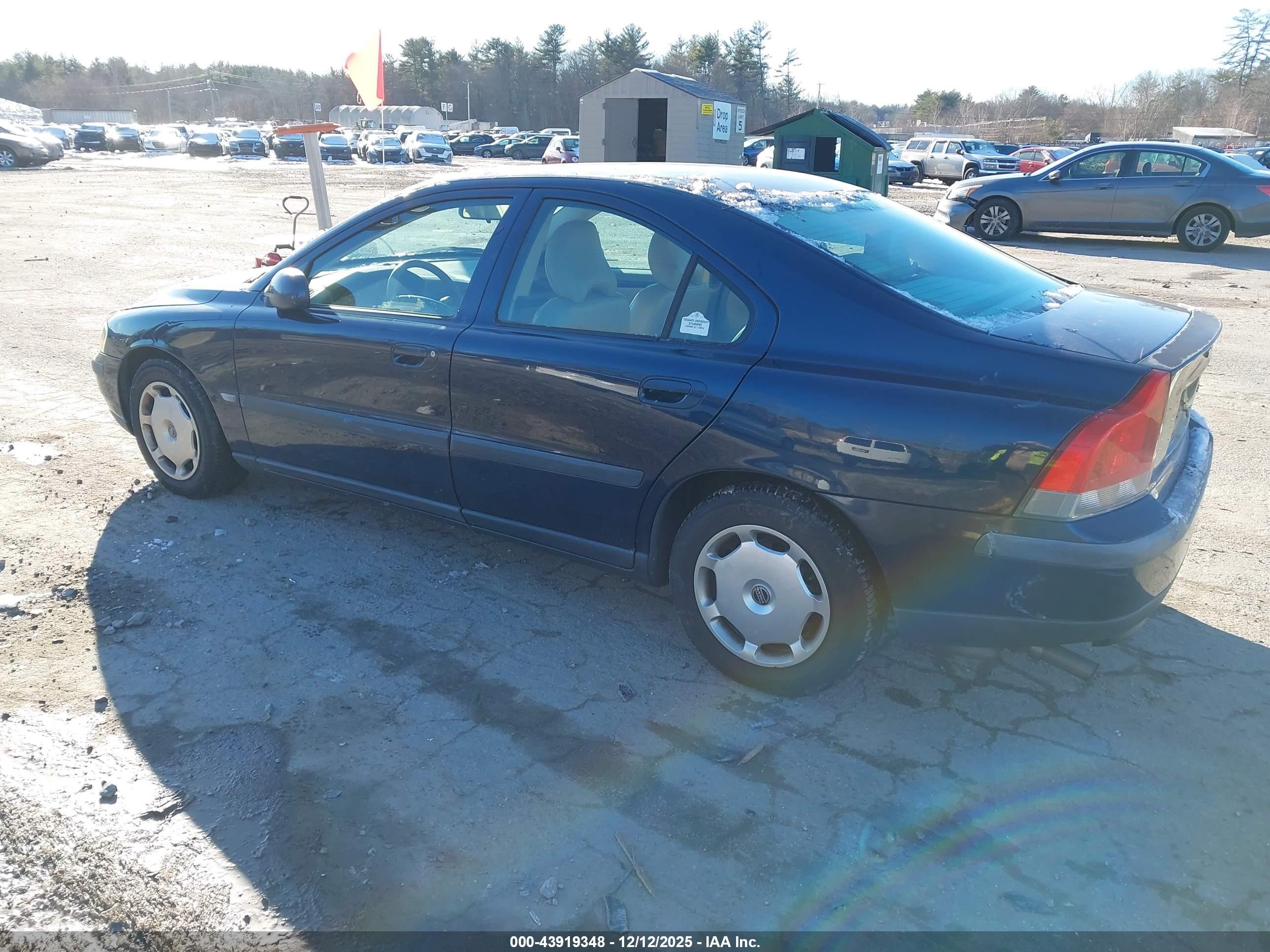 2002 Volvo S60 2.4 Dark Blue vin: YV1RS61R722198255
