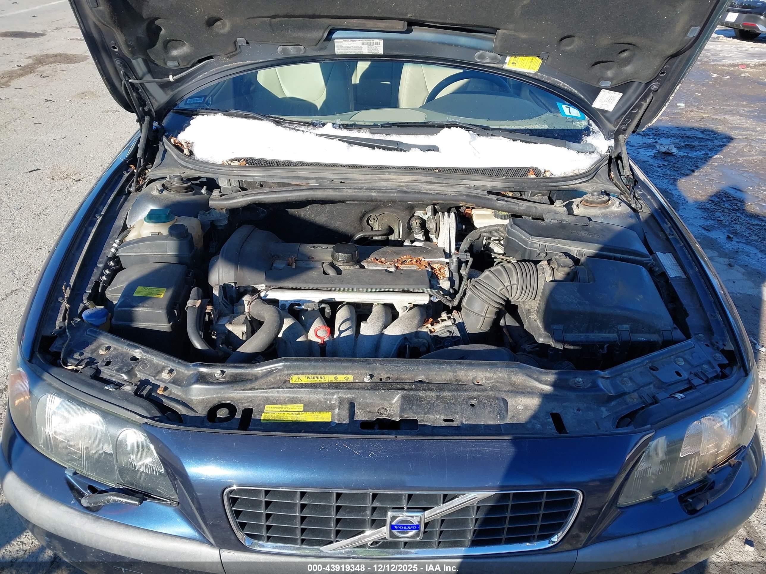 2002 Volvo S60 2.4 Dark Blue vin: YV1RS61R722198255