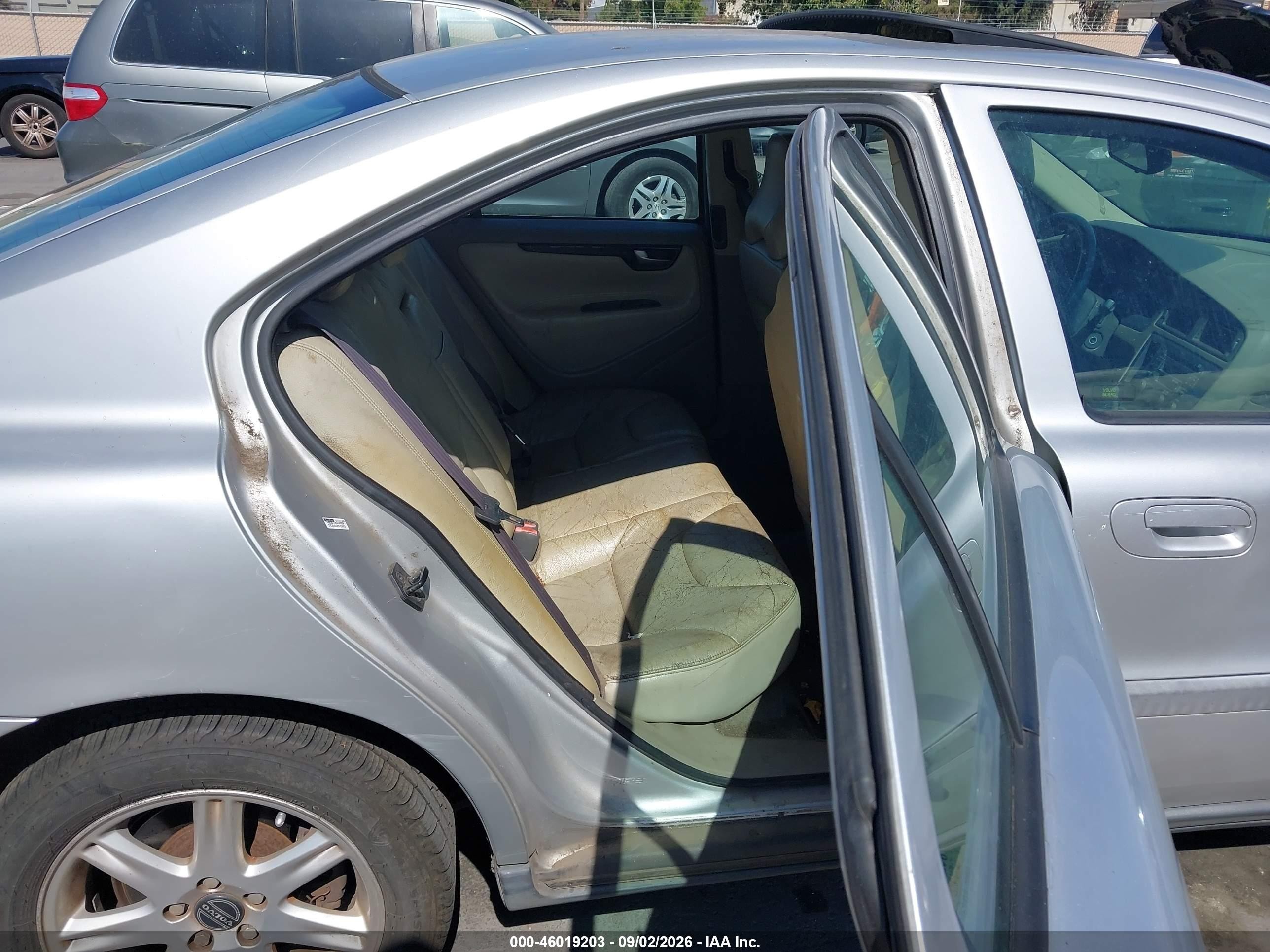 2002 Volvo S60 2.4 Серебряный vin: YV1RS61R822144804