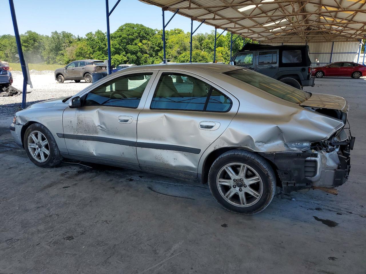 2002 Volvo S60 Silver vin: YV1RS61R922140194