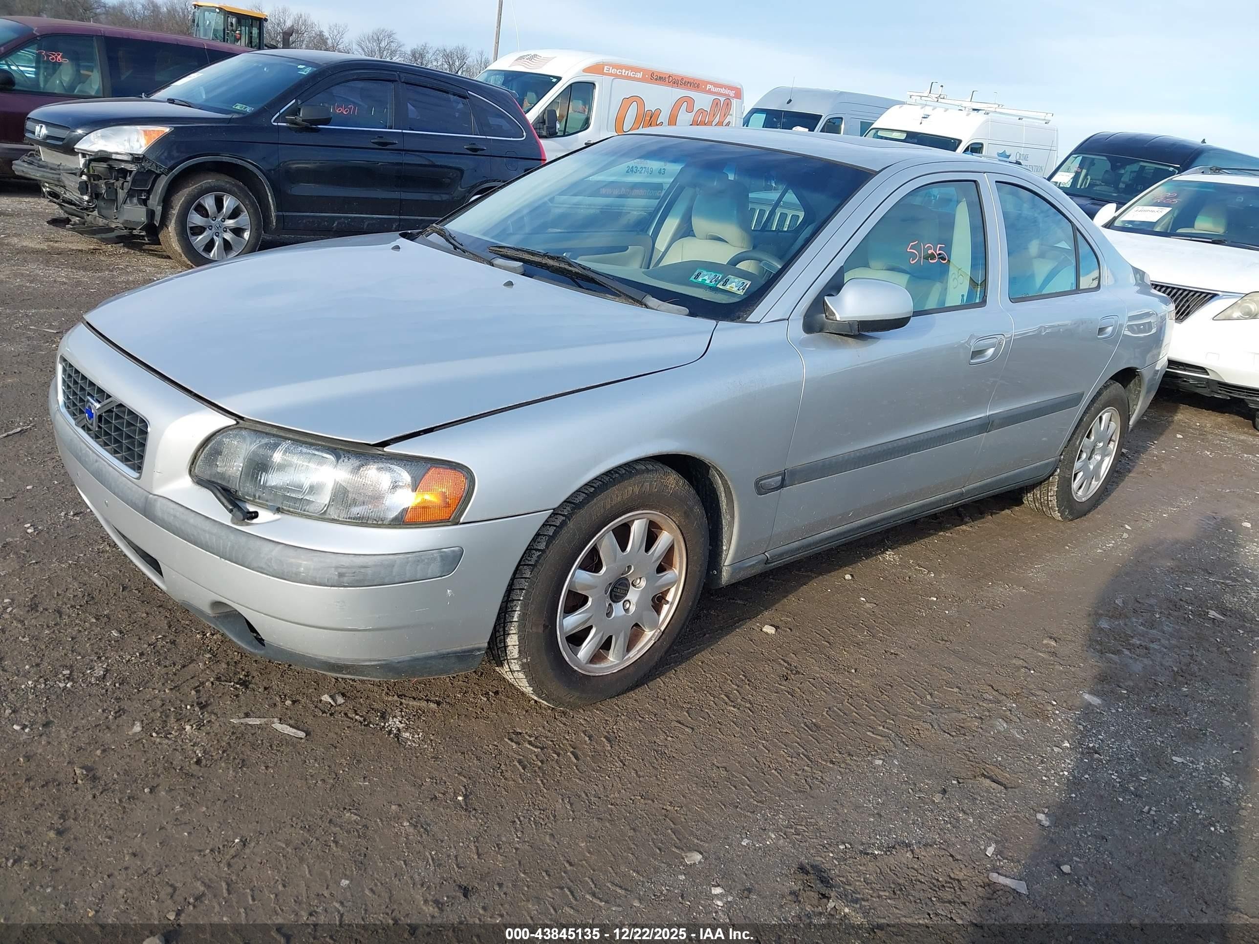 2002 Volvo S60 2.4 Silver vin: YV1RS61R922169243