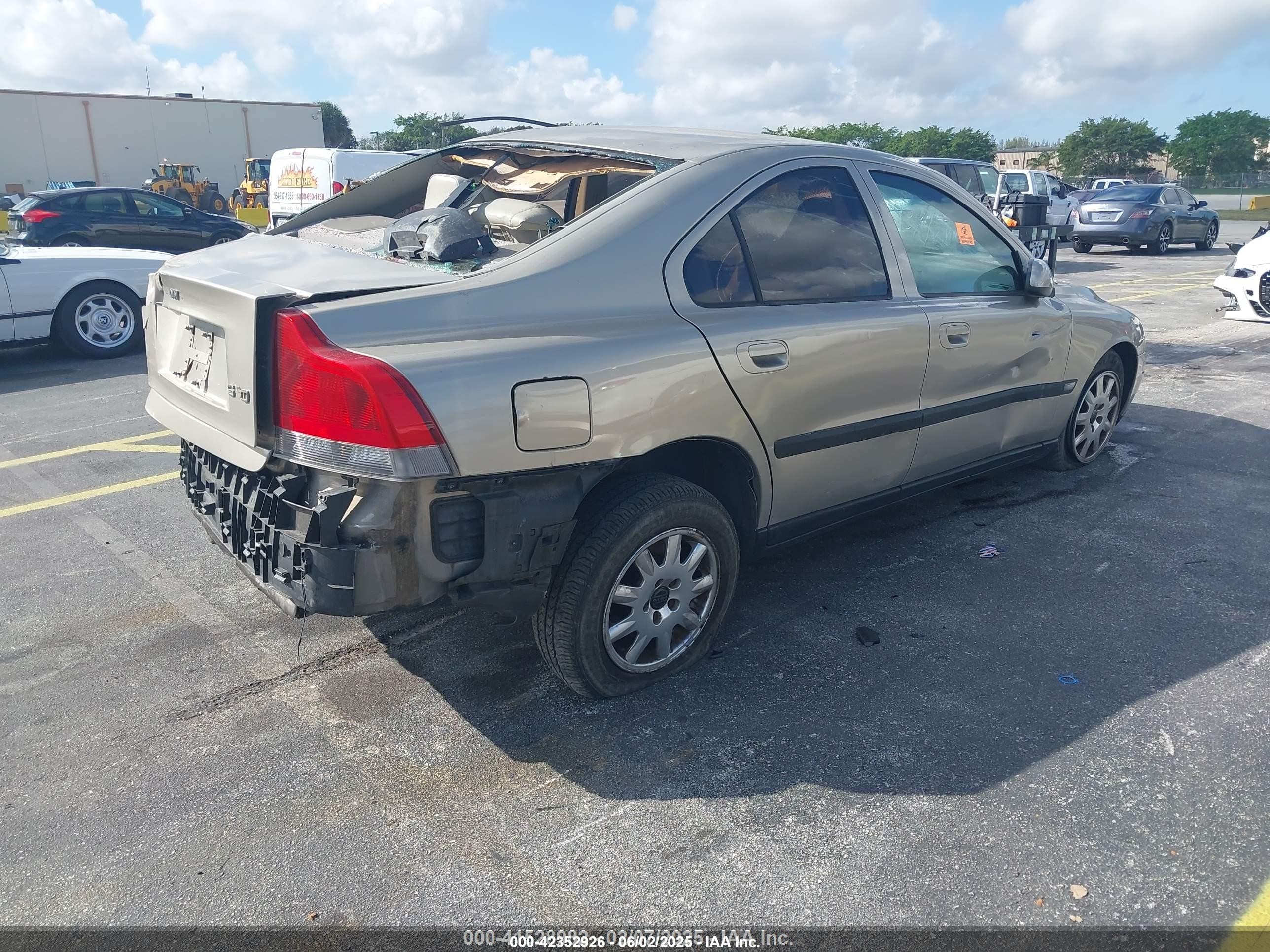 2002 Volvo S60 2.4 Beige vin: YV1RS61RX22092835