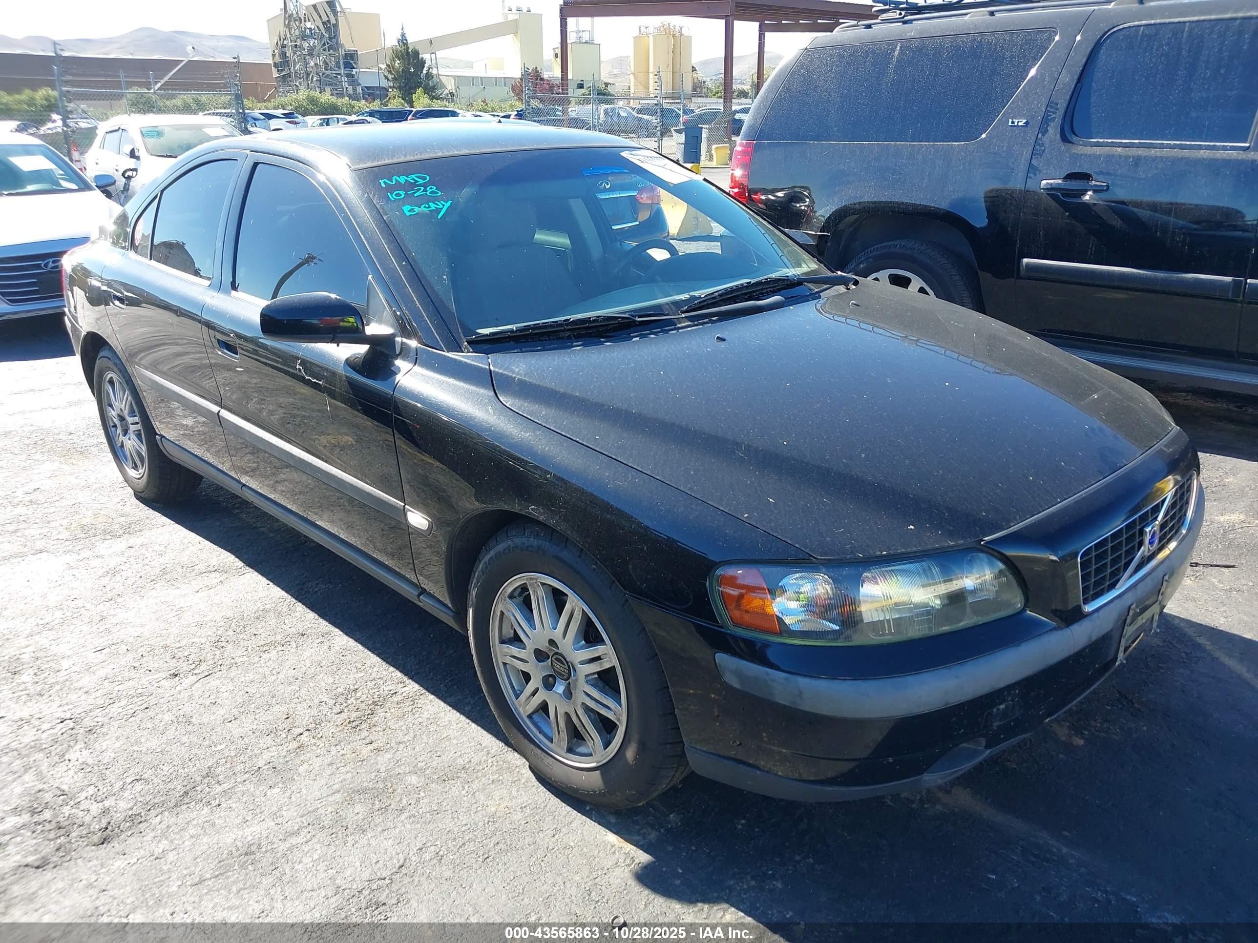 2004 Volvo S60 2.4 Black vin: YV1RS61T042369958