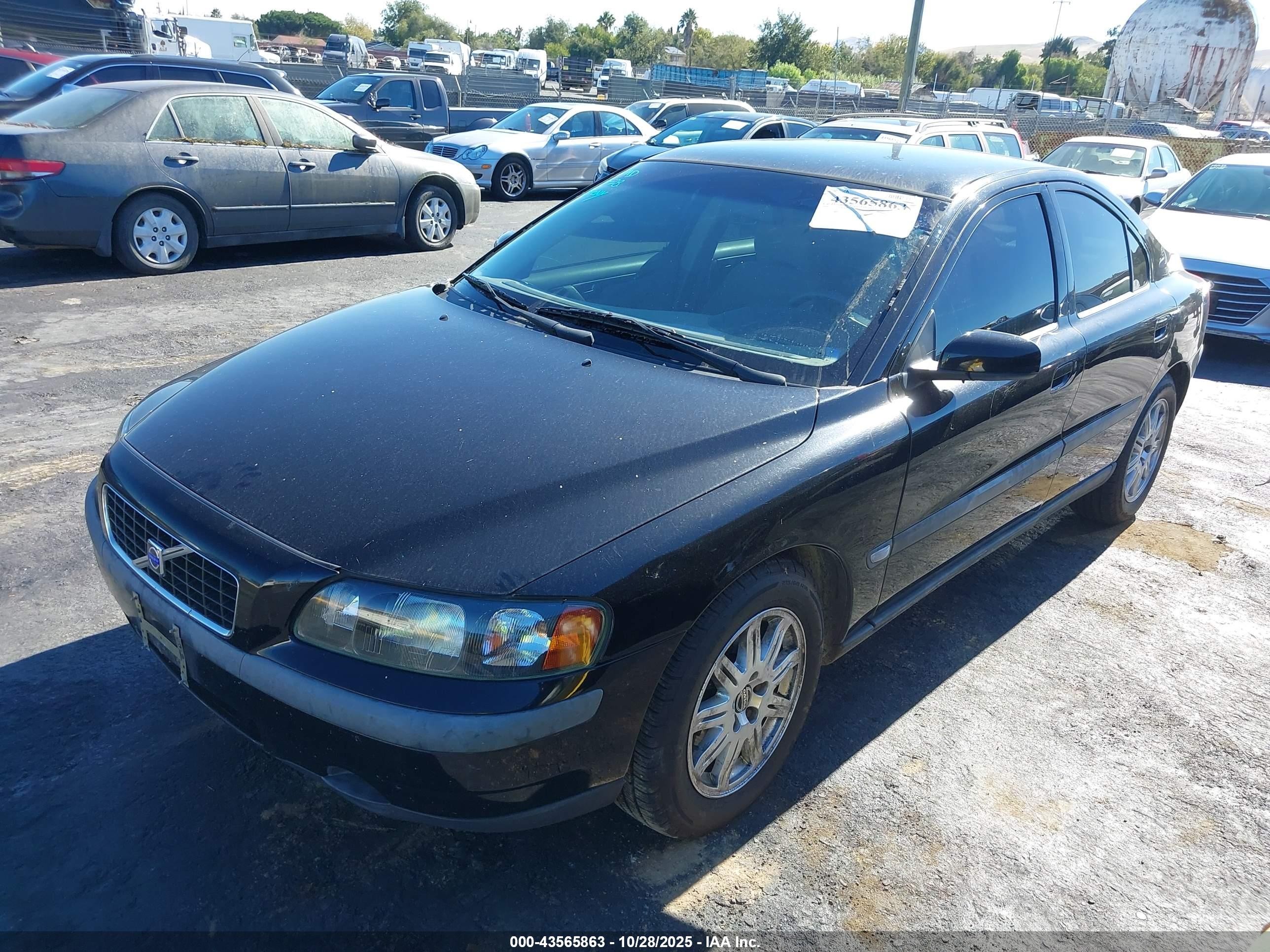 2004 Volvo S60 2.4 Black vin: YV1RS61T042369958