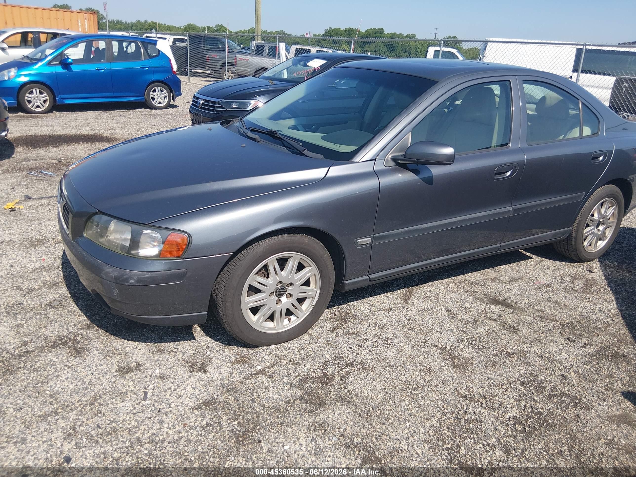 2004 Volvo S60 2.4 Blue vin: YV1RS61T342321421