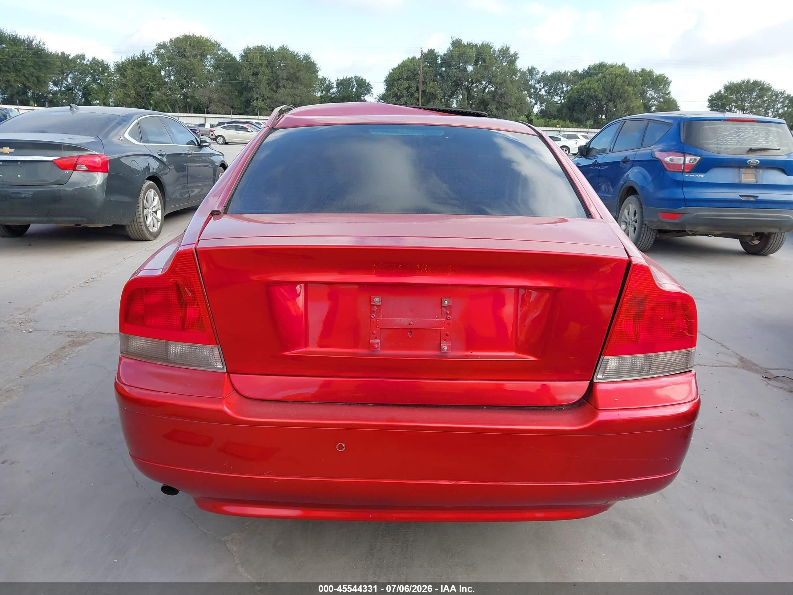 2003 Volvo S60 2.4 Red vin: YV1RS61T532279221