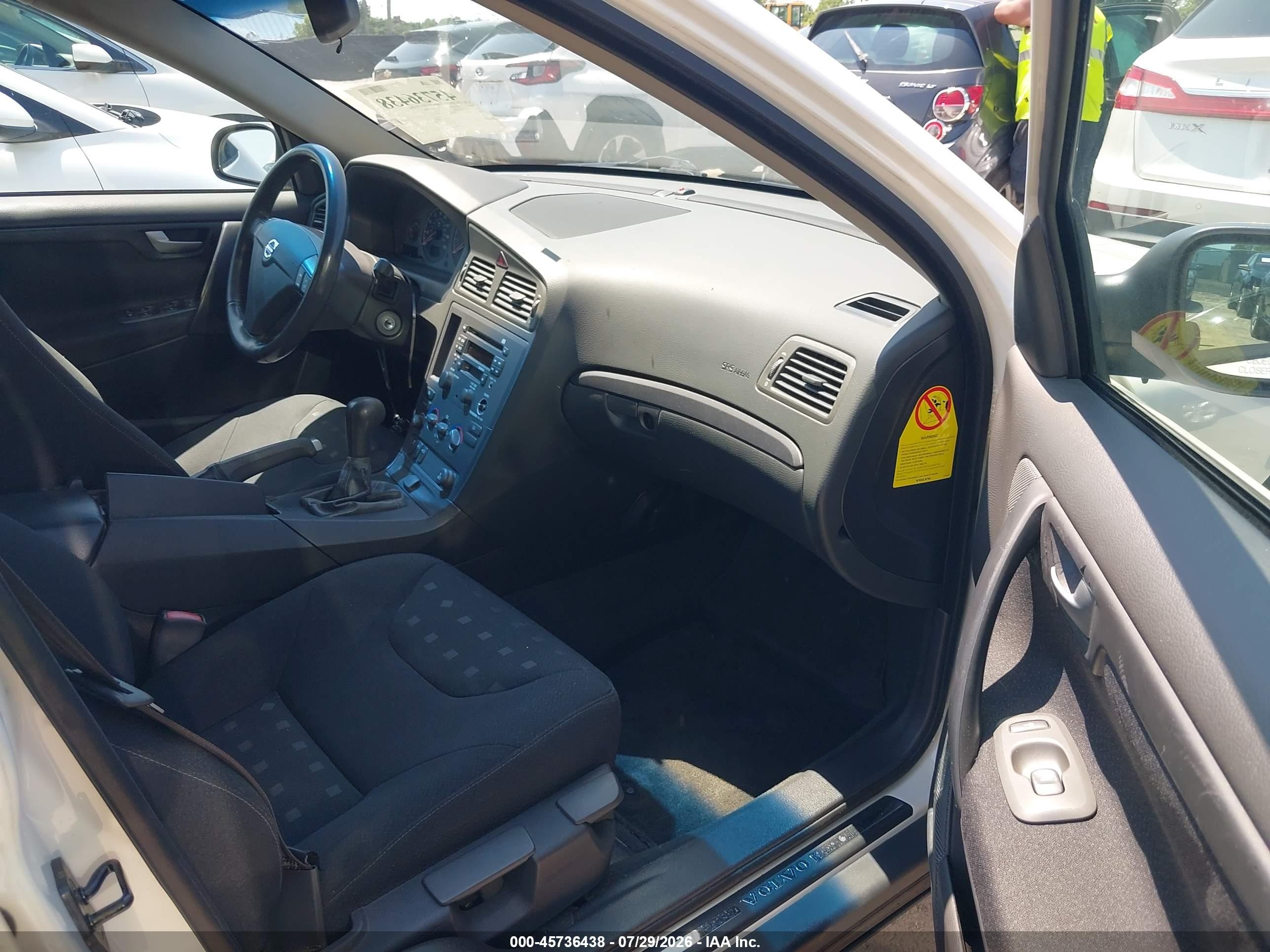 2003 Volvo S60 2.4 White vin: YV1RS61T832267600