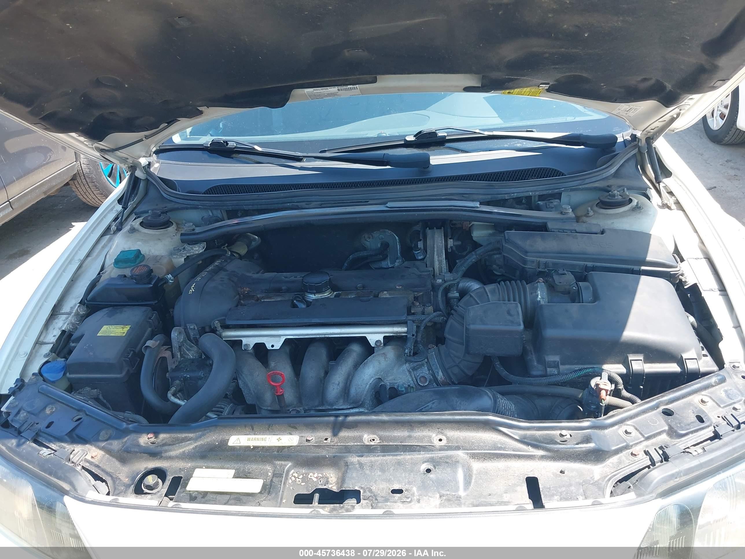 2003 Volvo S60 2.4 White vin: YV1RS61T832267600