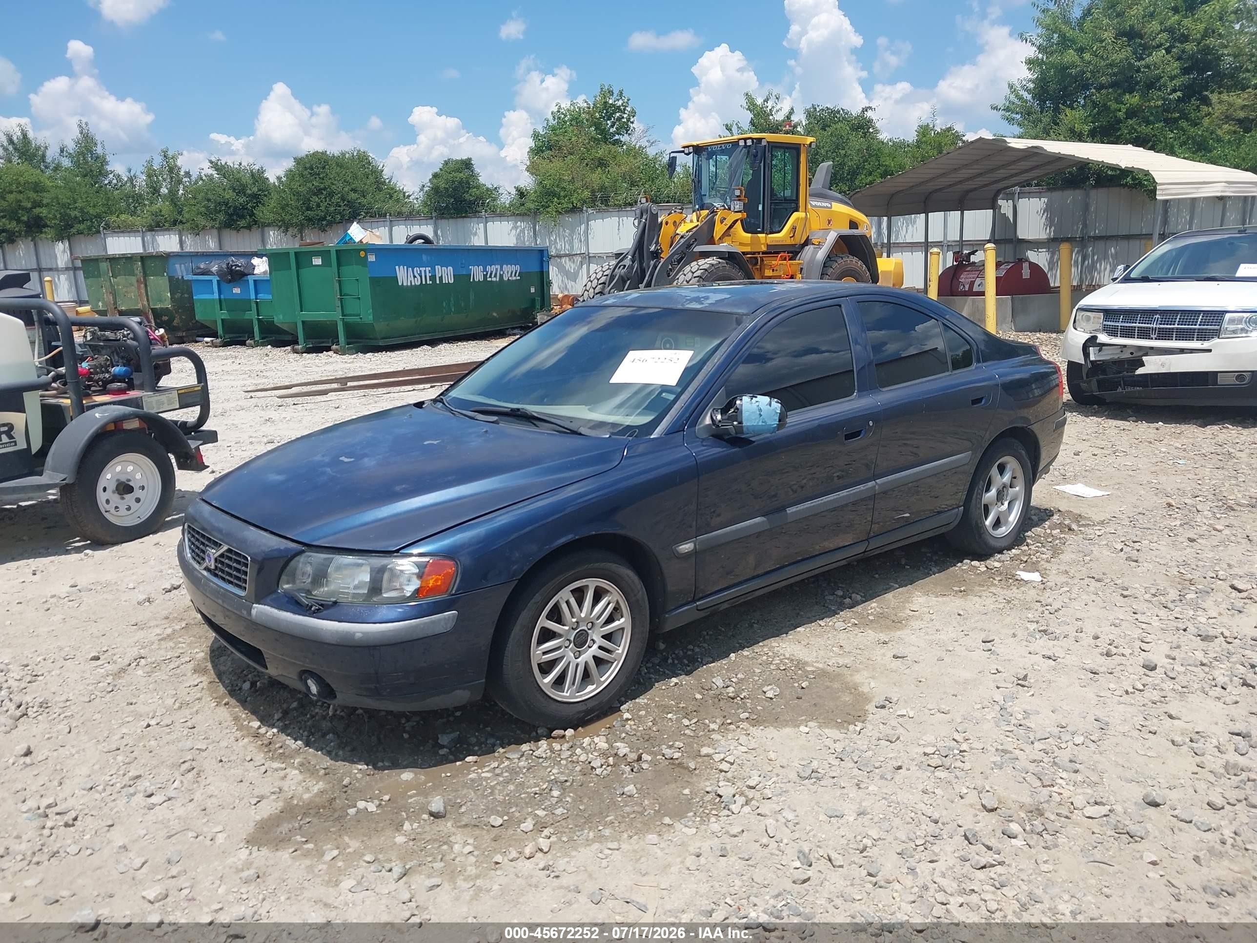 2003 Volvo S60 2.4 Синий vin: YV1RS61T832269847