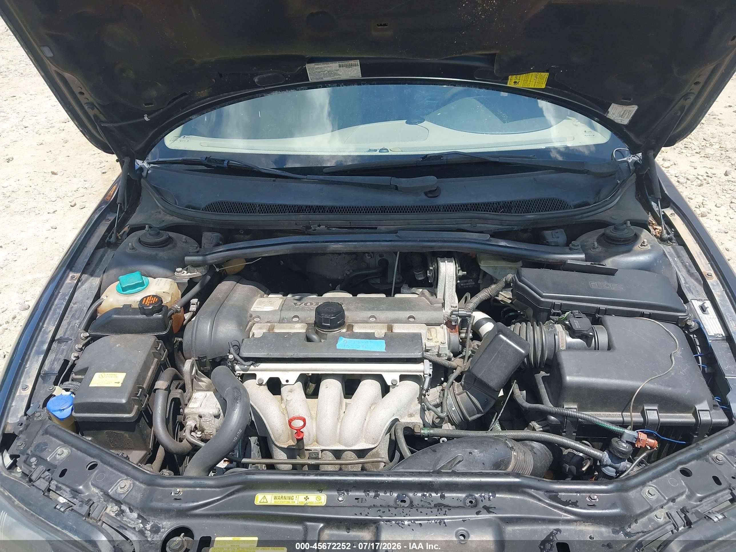 2003 Volvo S60 2.4 Синий vin: YV1RS61T832269847