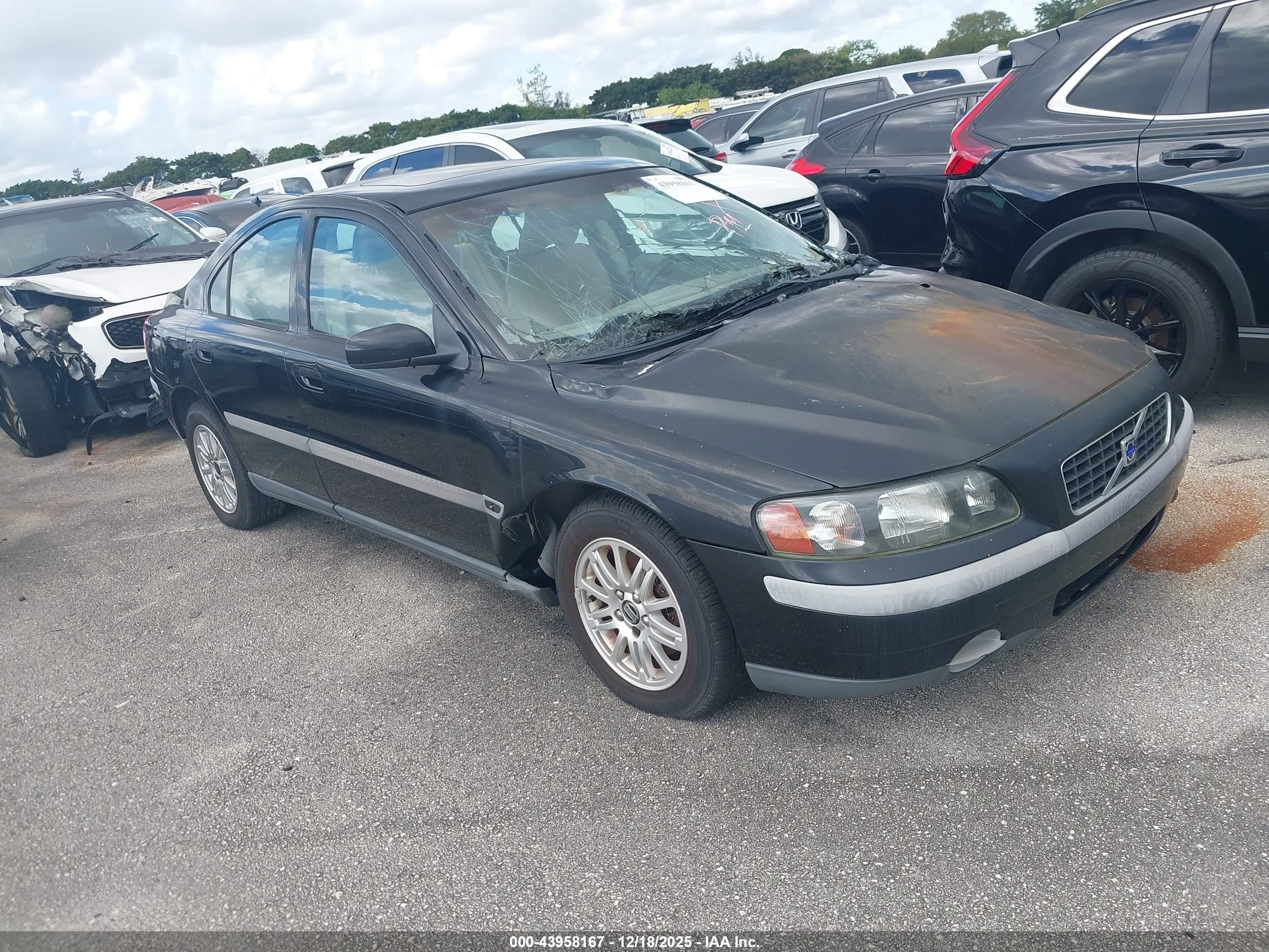 2004 Volvo S60 2.4 Black vin: YV1RS61TX42407521
