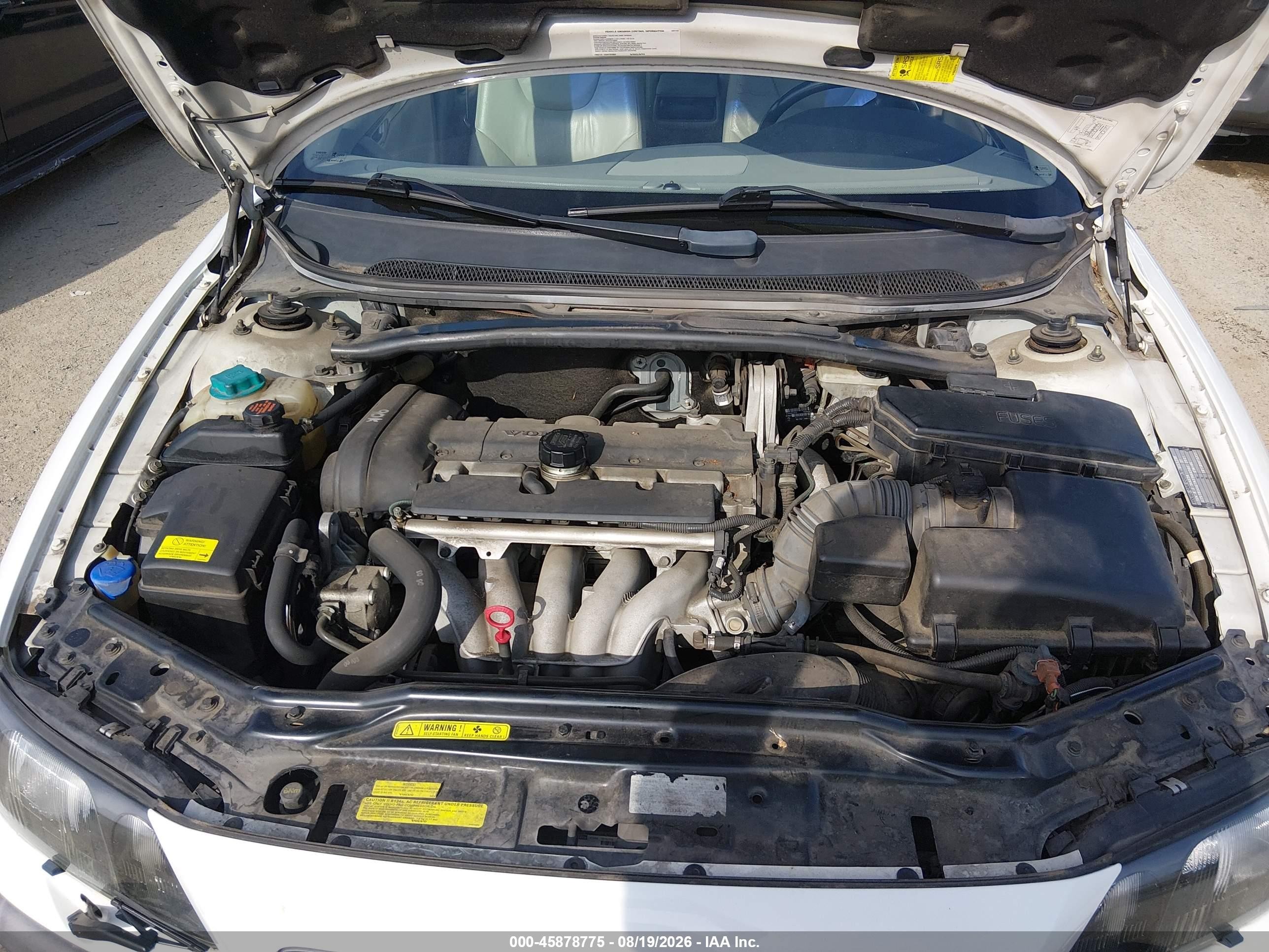 2004 Volvo S60 2.4 White vin: YV1RS64A142366836