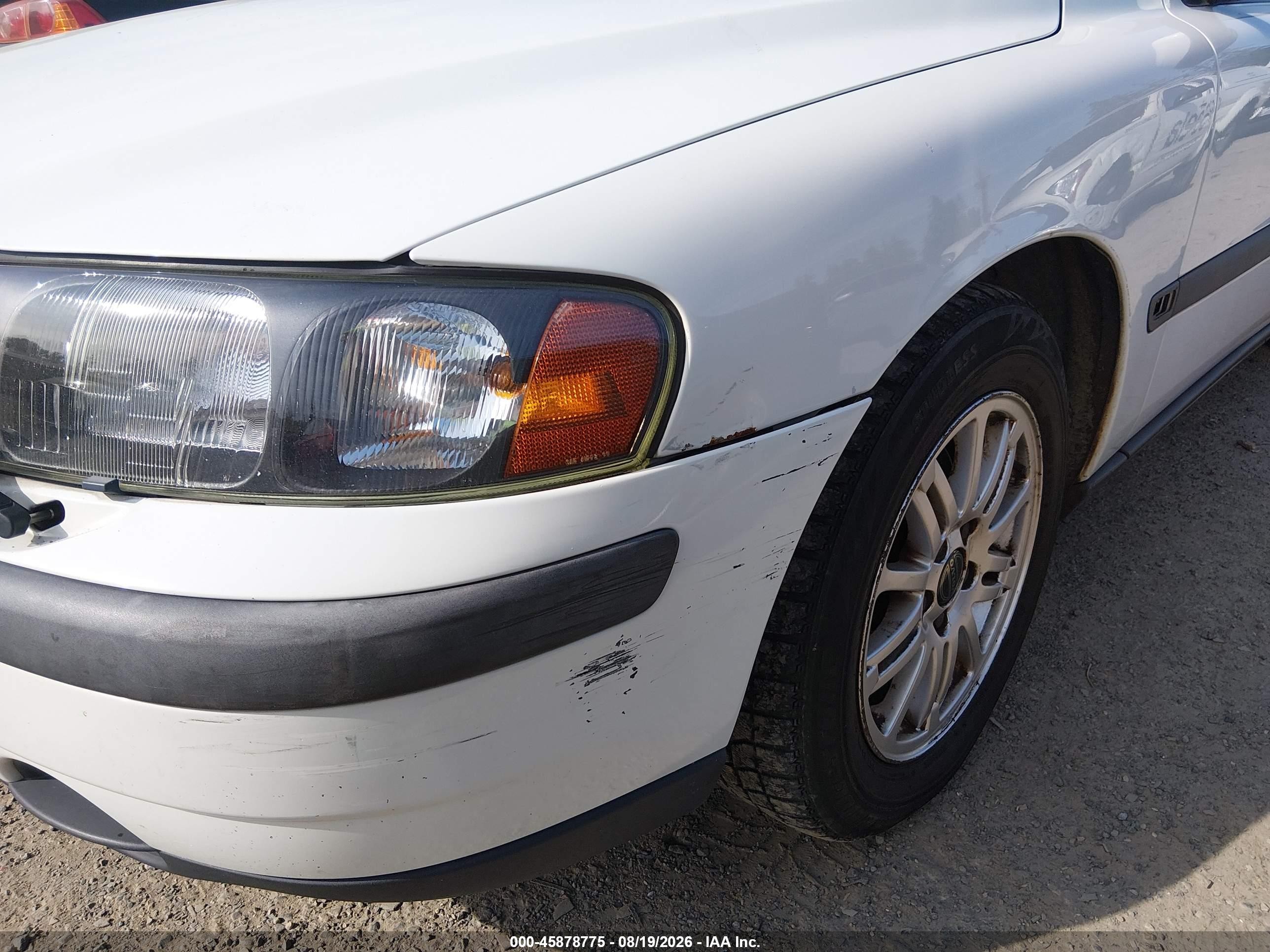 2004 Volvo S60 2.4 White vin: YV1RS64A142366836