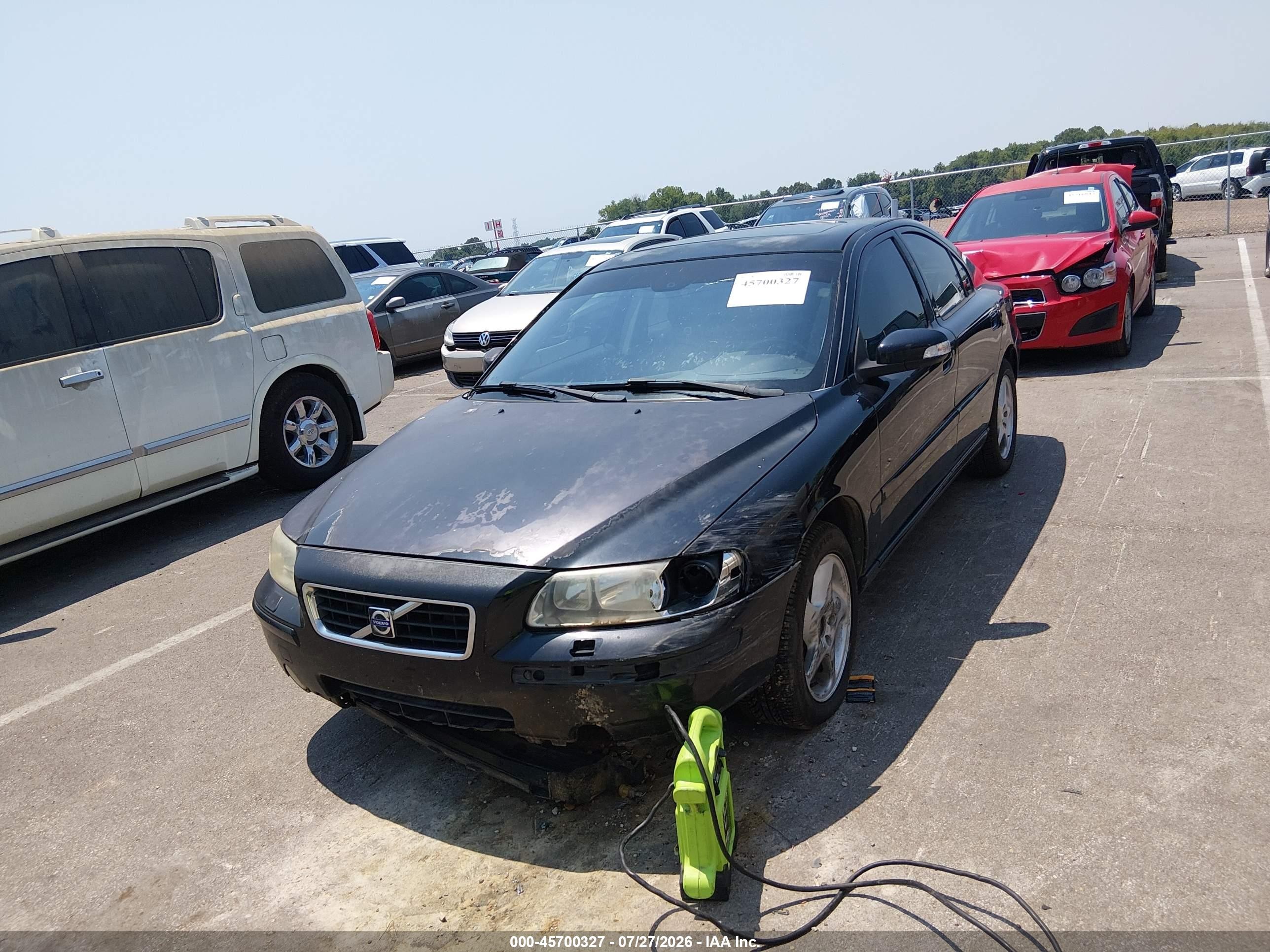 2007 Volvo S60 2.5t Черный vin: YV1Rs592372610535