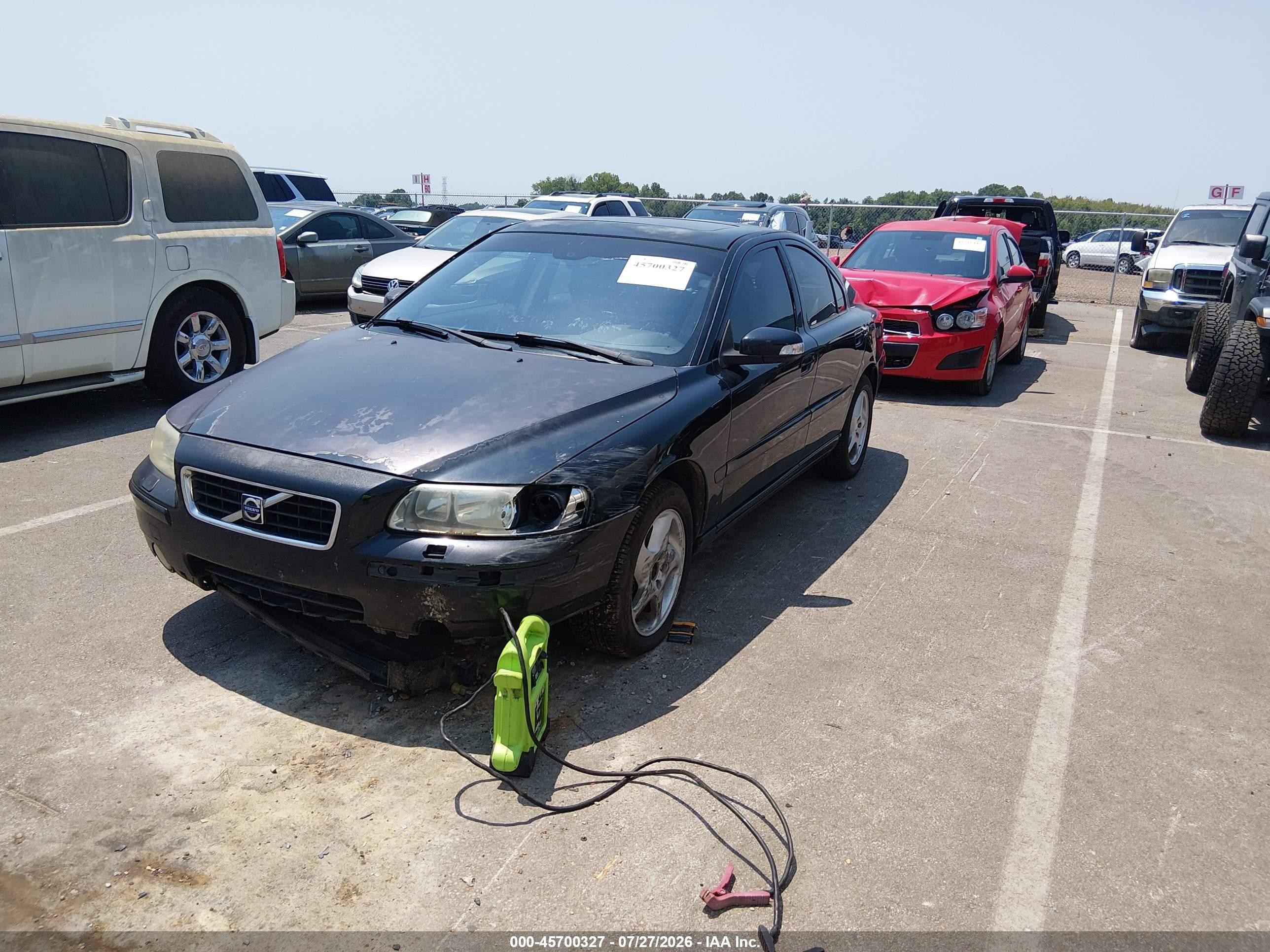 2007 Volvo S60 2.5t Черный vin: YV1Rs592372610535