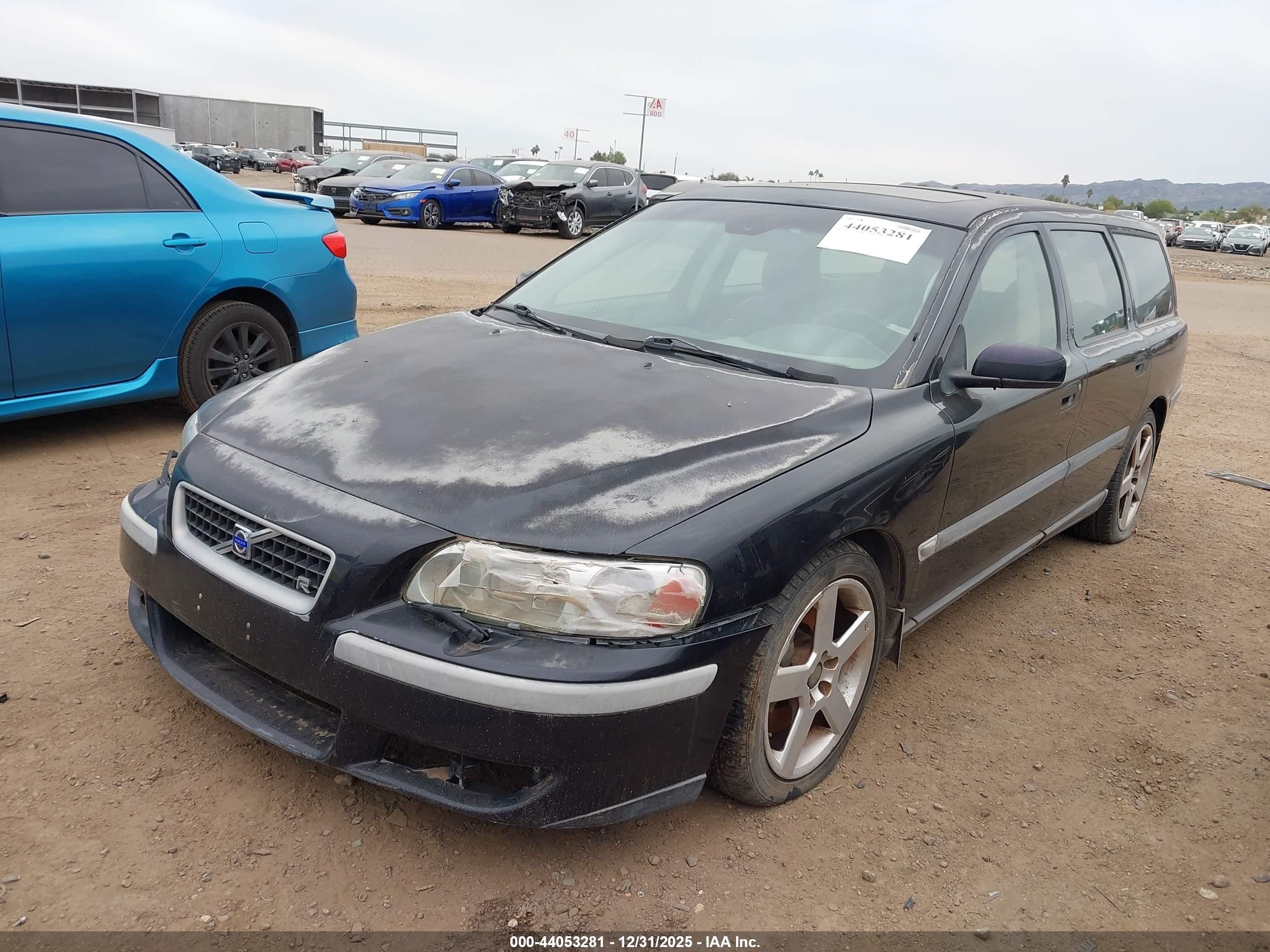 2004 Volvo V70 R Black vin: YV1SJ52Y642437964