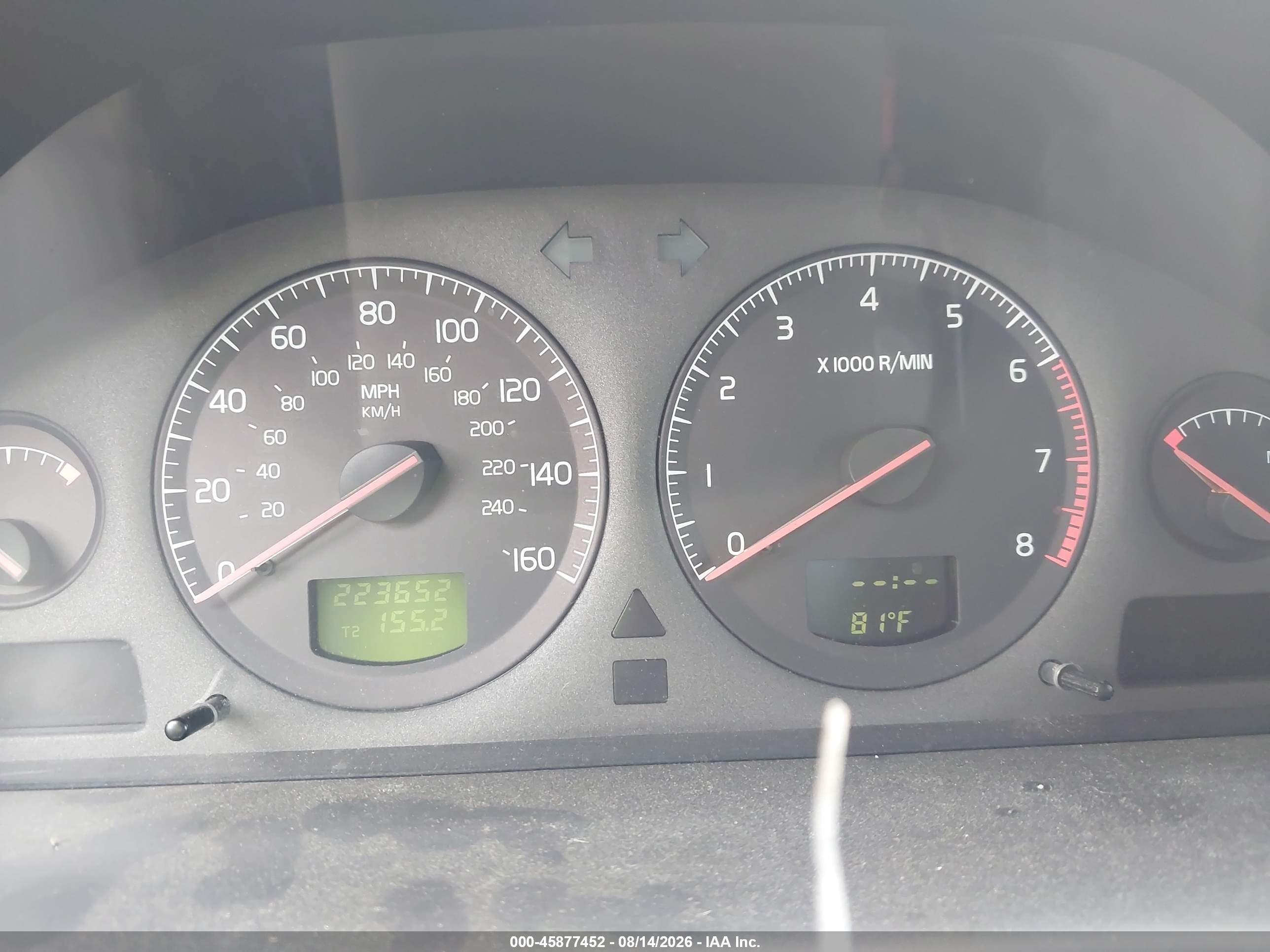 2002 Volvo V70 2.4t Blue vin: YV1SJ58D221188277