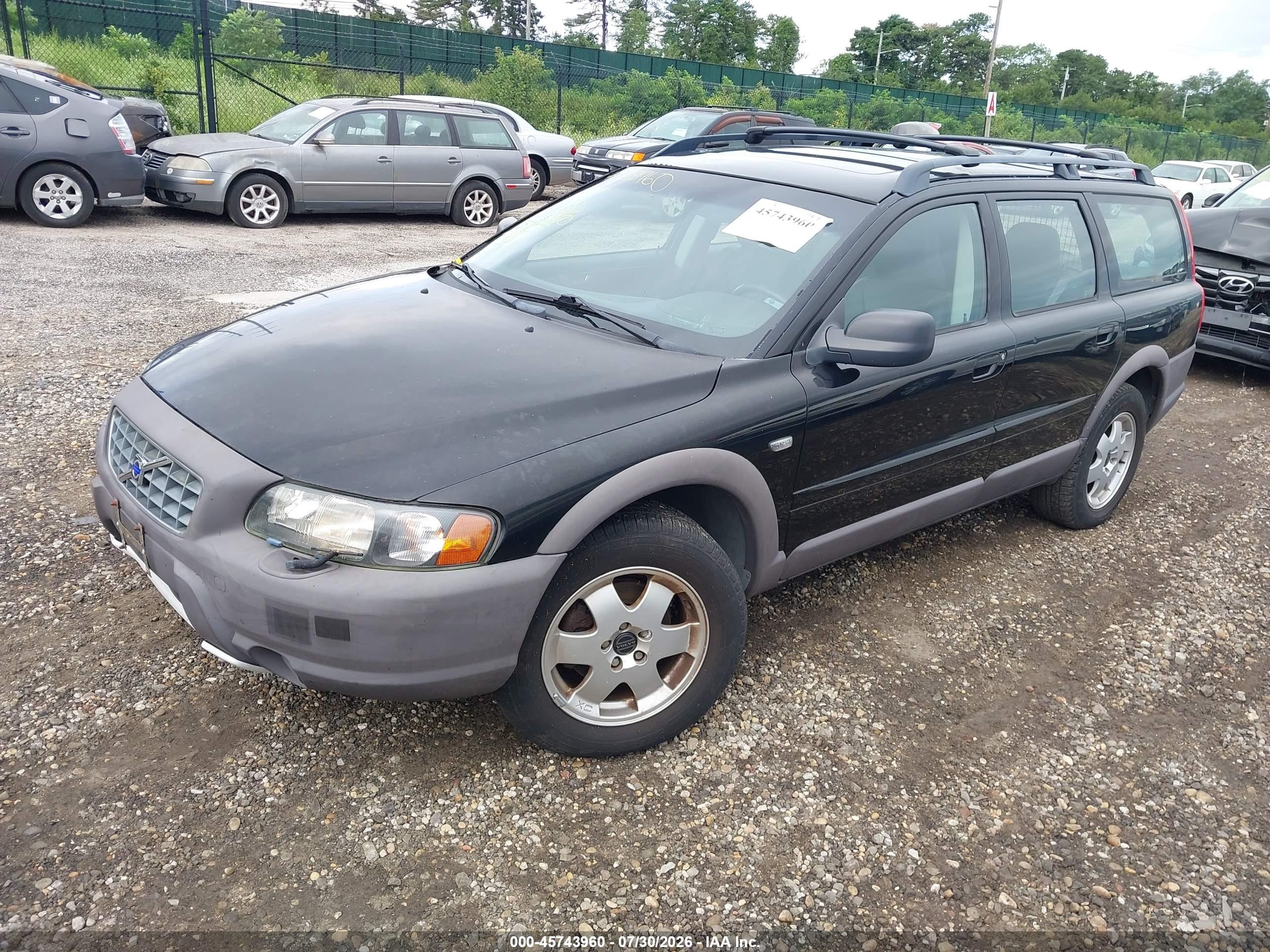 2002 Volvo V70 Xc Black vin: YV1SV58D521070426