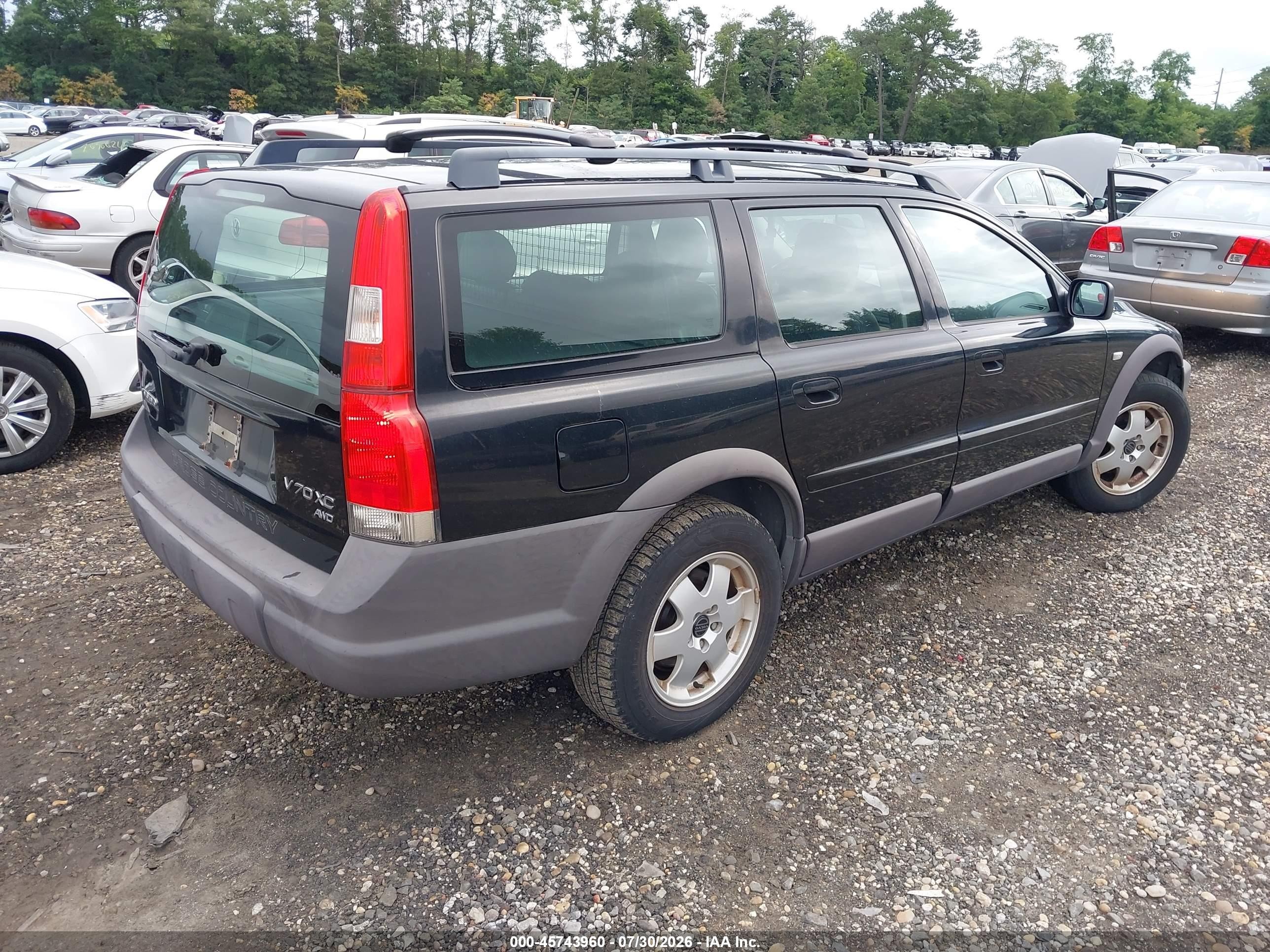 2002 Volvo V70 Xc Black vin: YV1SV58D521070426