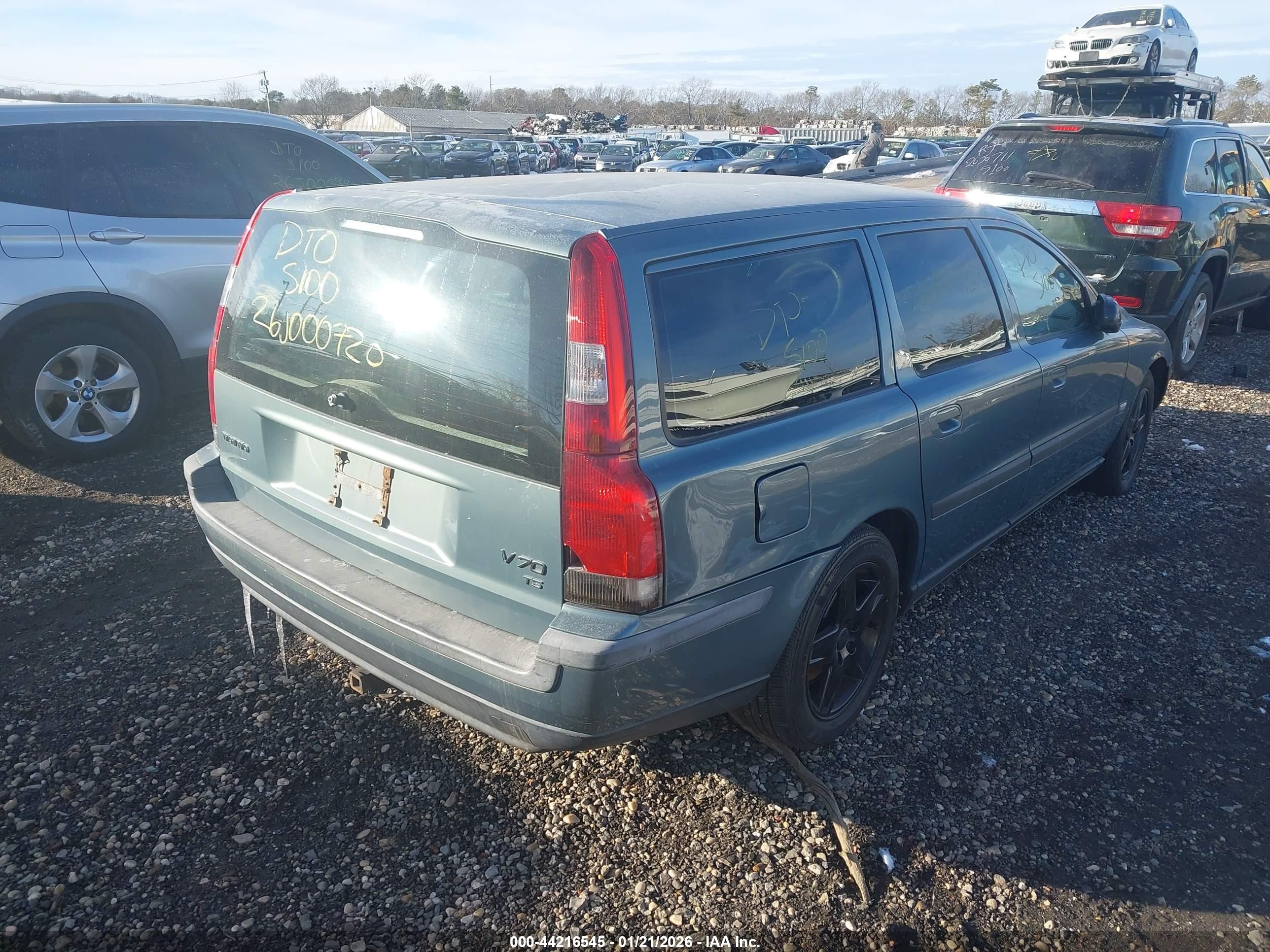 2003 Volvo V70 T5 Blue vin: YV1SW53D532286255