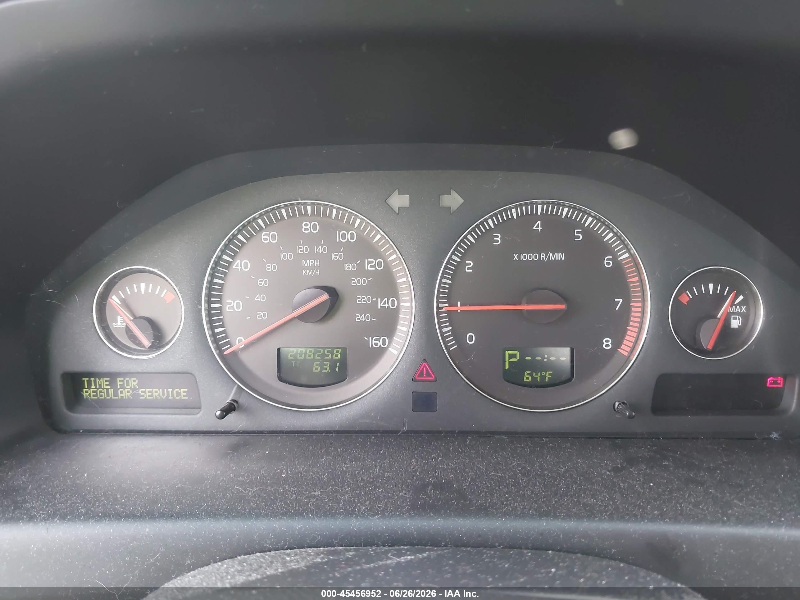 2004 Volvo V70 T5 Gray vin: YV1SW53D842364688