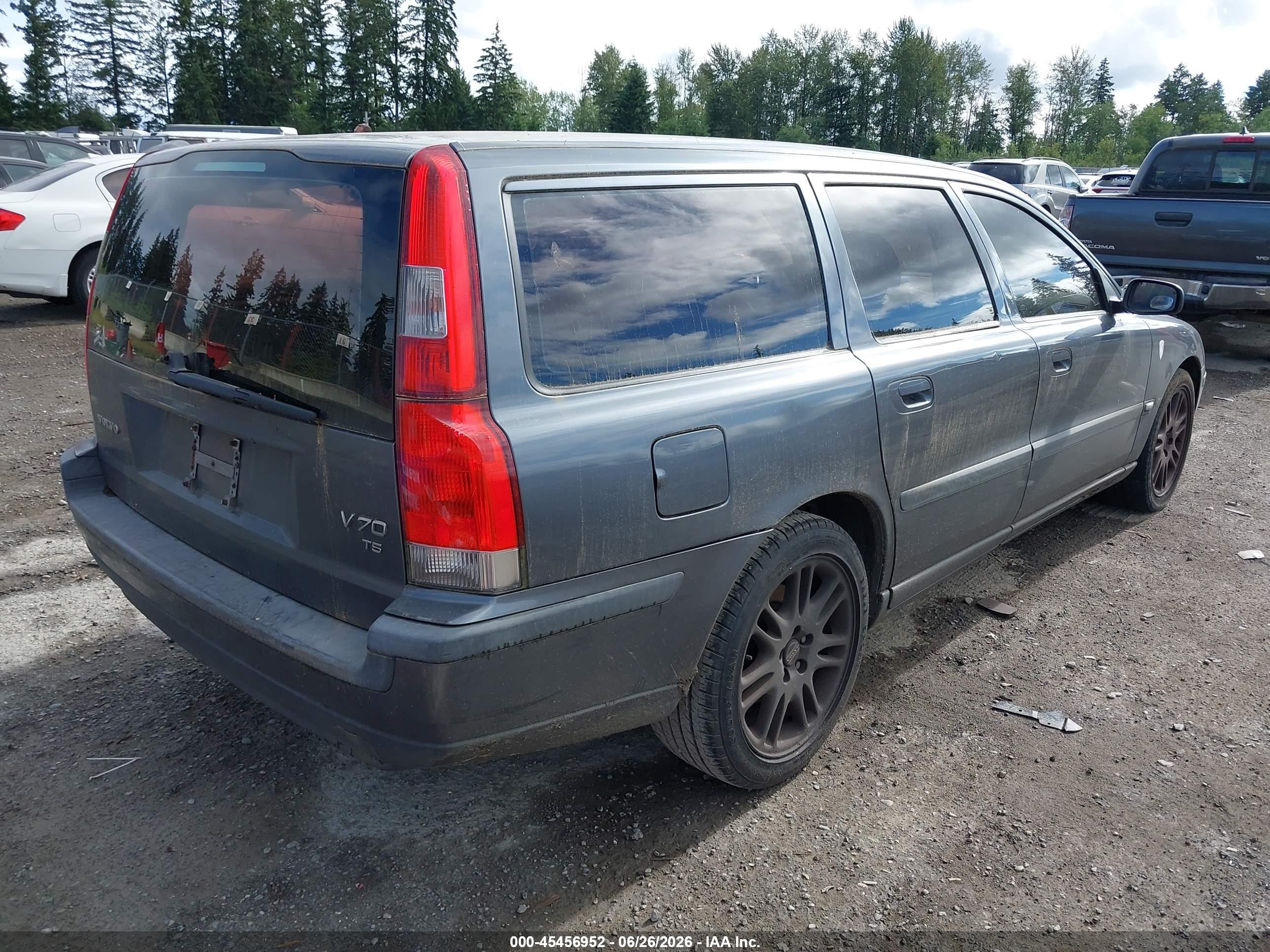 2004 Volvo V70 T5 Gray vin: YV1SW53D842364688