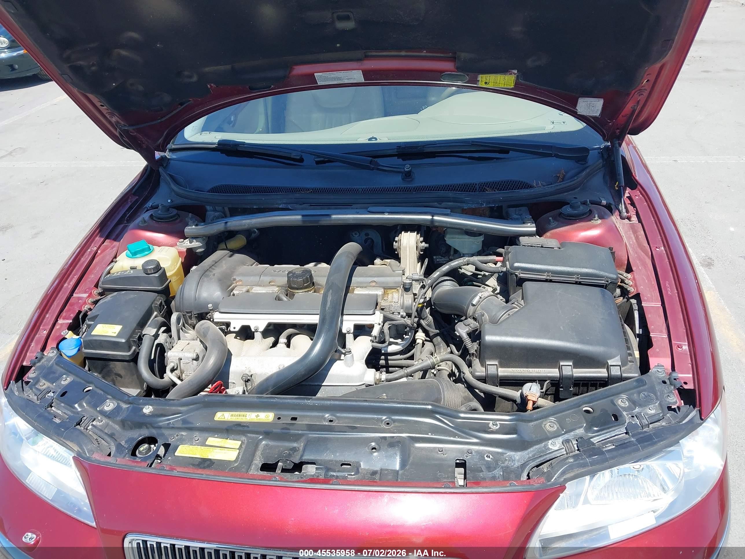 2006 Volvo V70 2.5t Burgundy vin: YV1SW592262595885