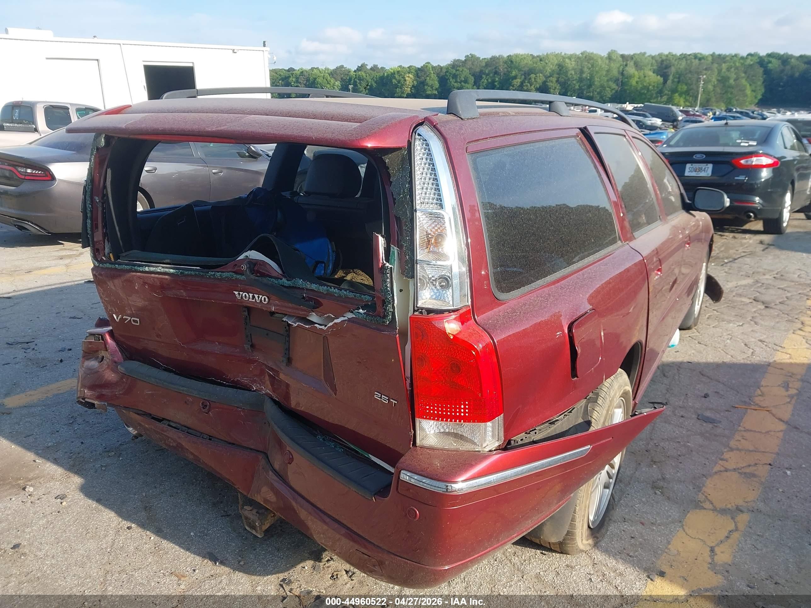 2007 Volvo V70 2.5t Maroon vin: YV1SW592271663786