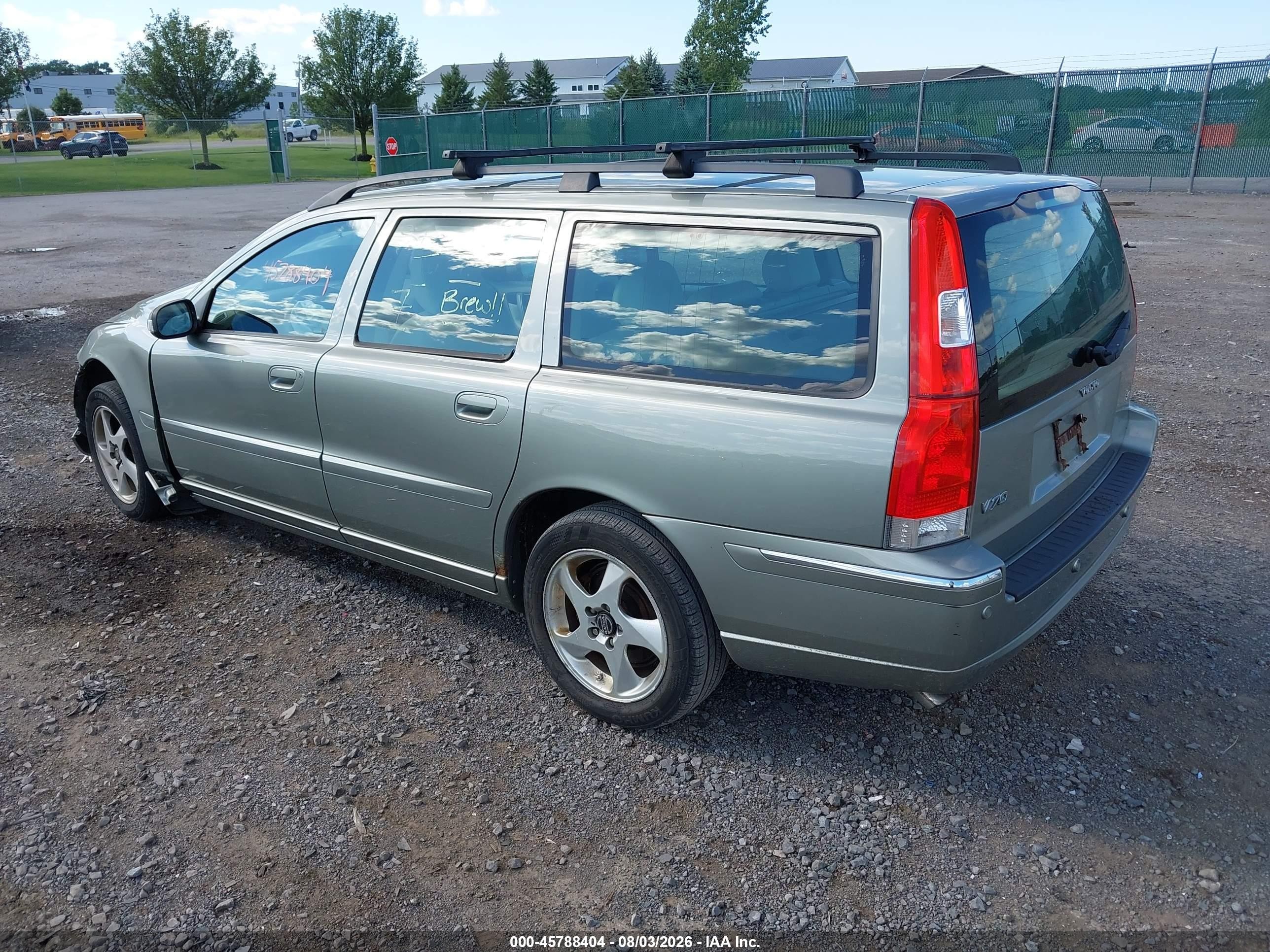 2007 Volvo V70 2.5t Gray vin: YV1SW592672650212