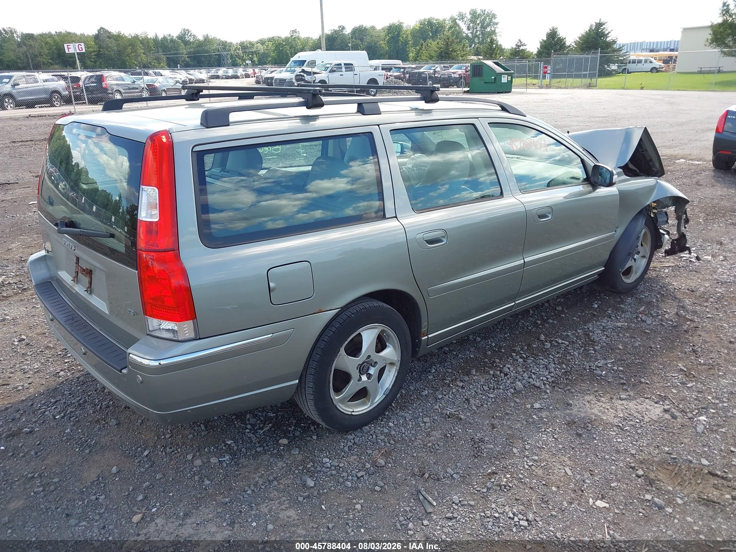 2007 Volvo V70 2.5t Gray vin: YV1SW592672650212