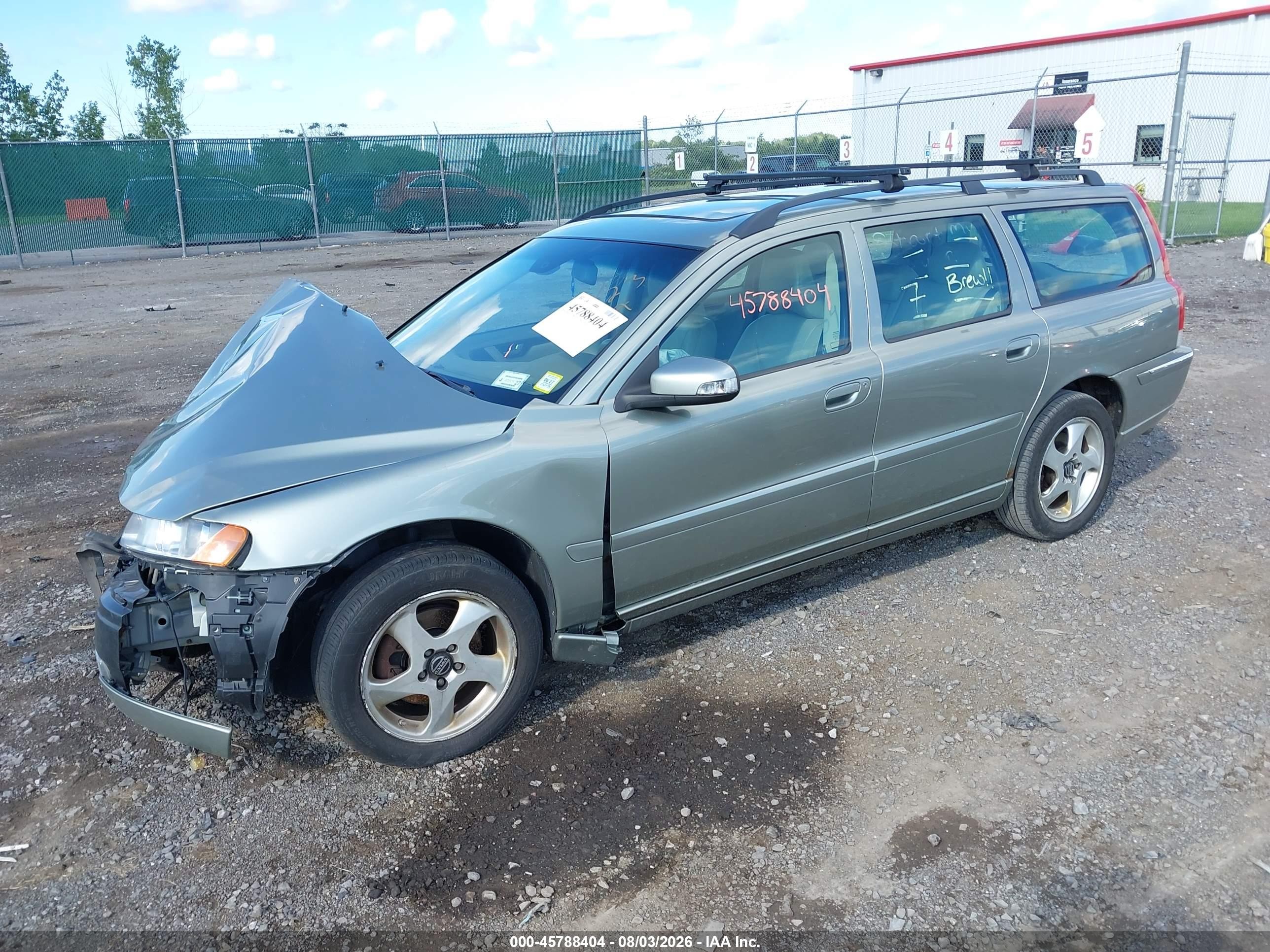 2007 Volvo V70 2.5t Gray vin: YV1SW592672650212