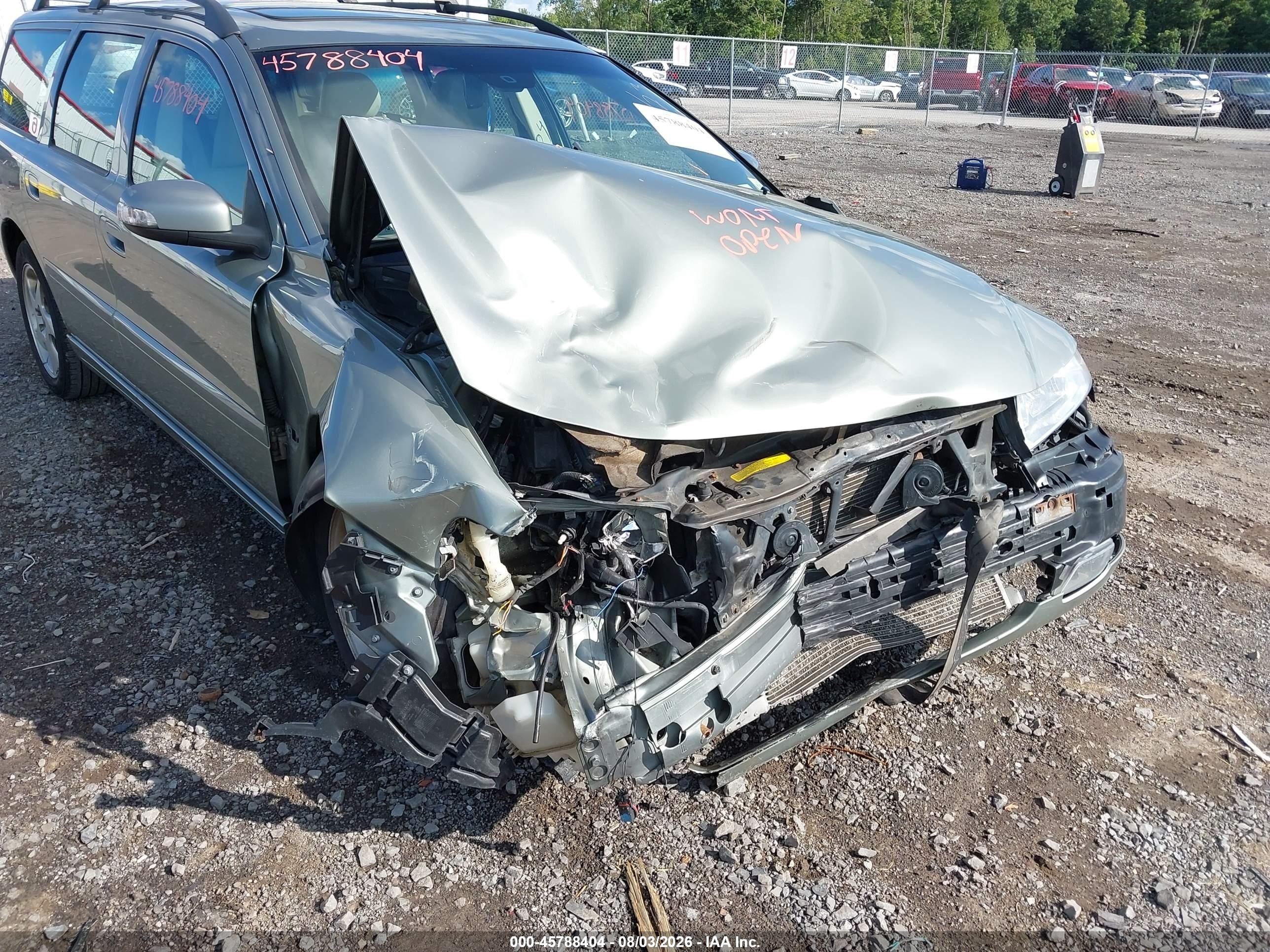 2007 Volvo V70 2.5t Gray vin: YV1SW592672650212