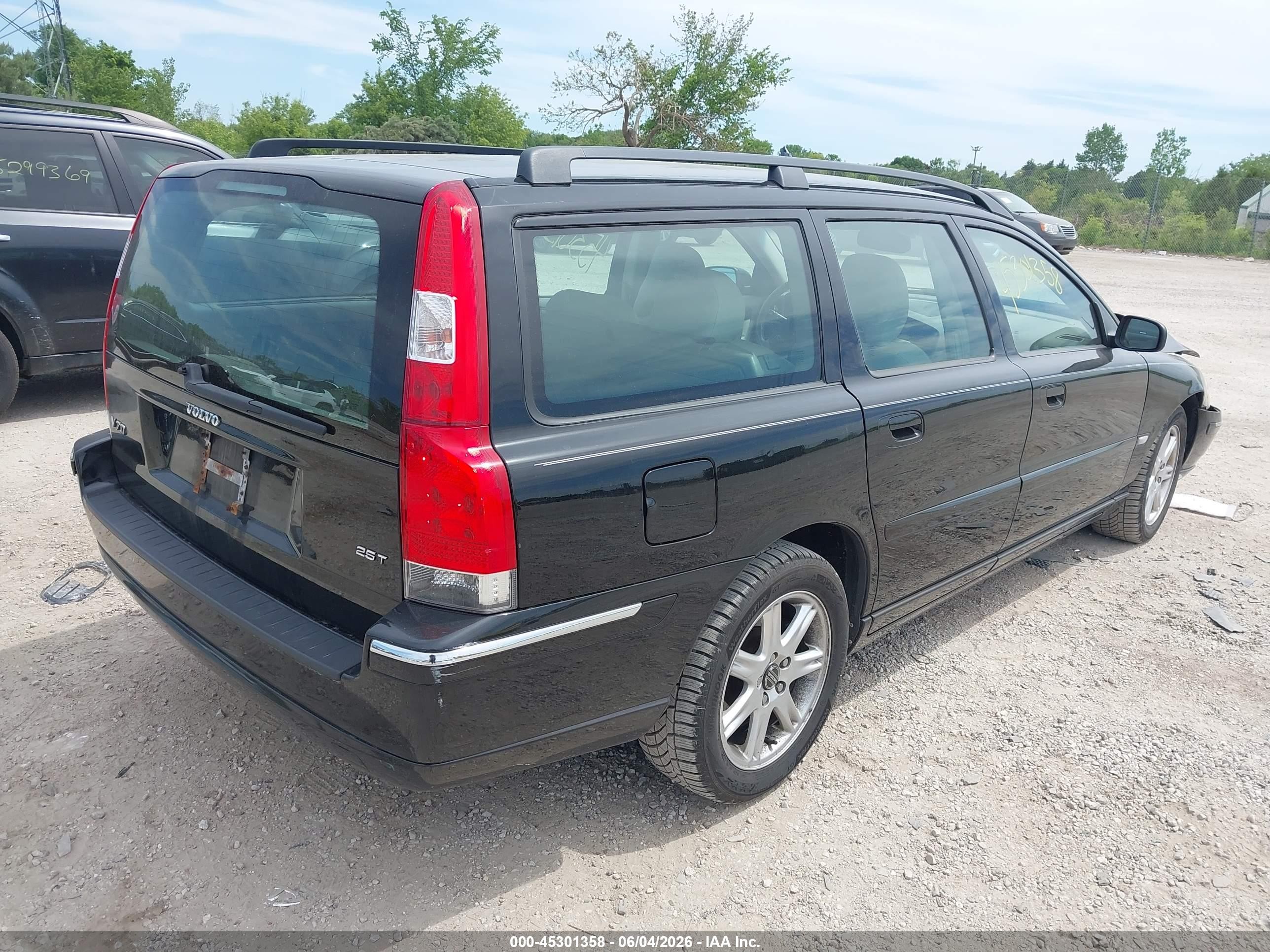 2005 Volvo V70 2.5t Black vin: YV1SW592851493513
