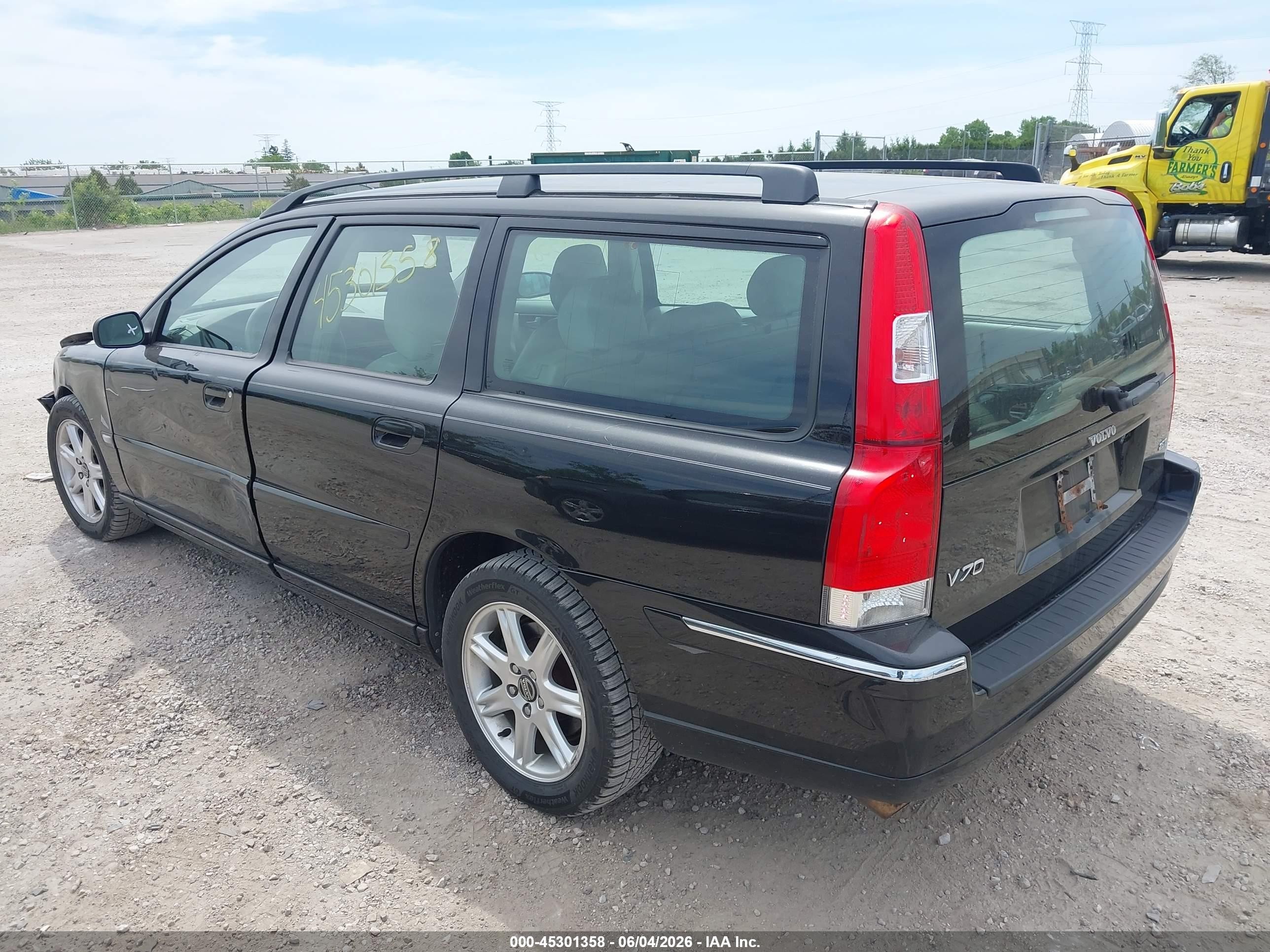 2005 Volvo V70 2.5t Black vin: YV1SW592851493513