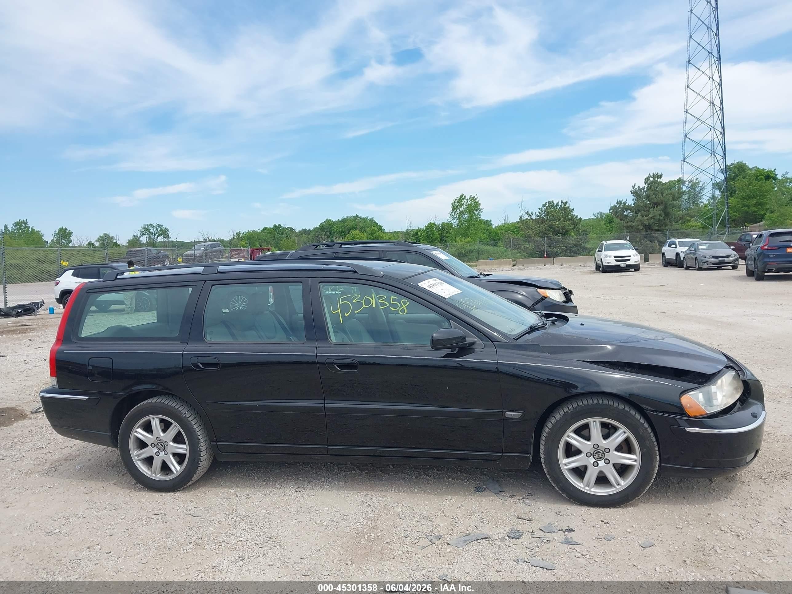 2005 Volvo V70 2.5t Black vin: YV1SW592851493513