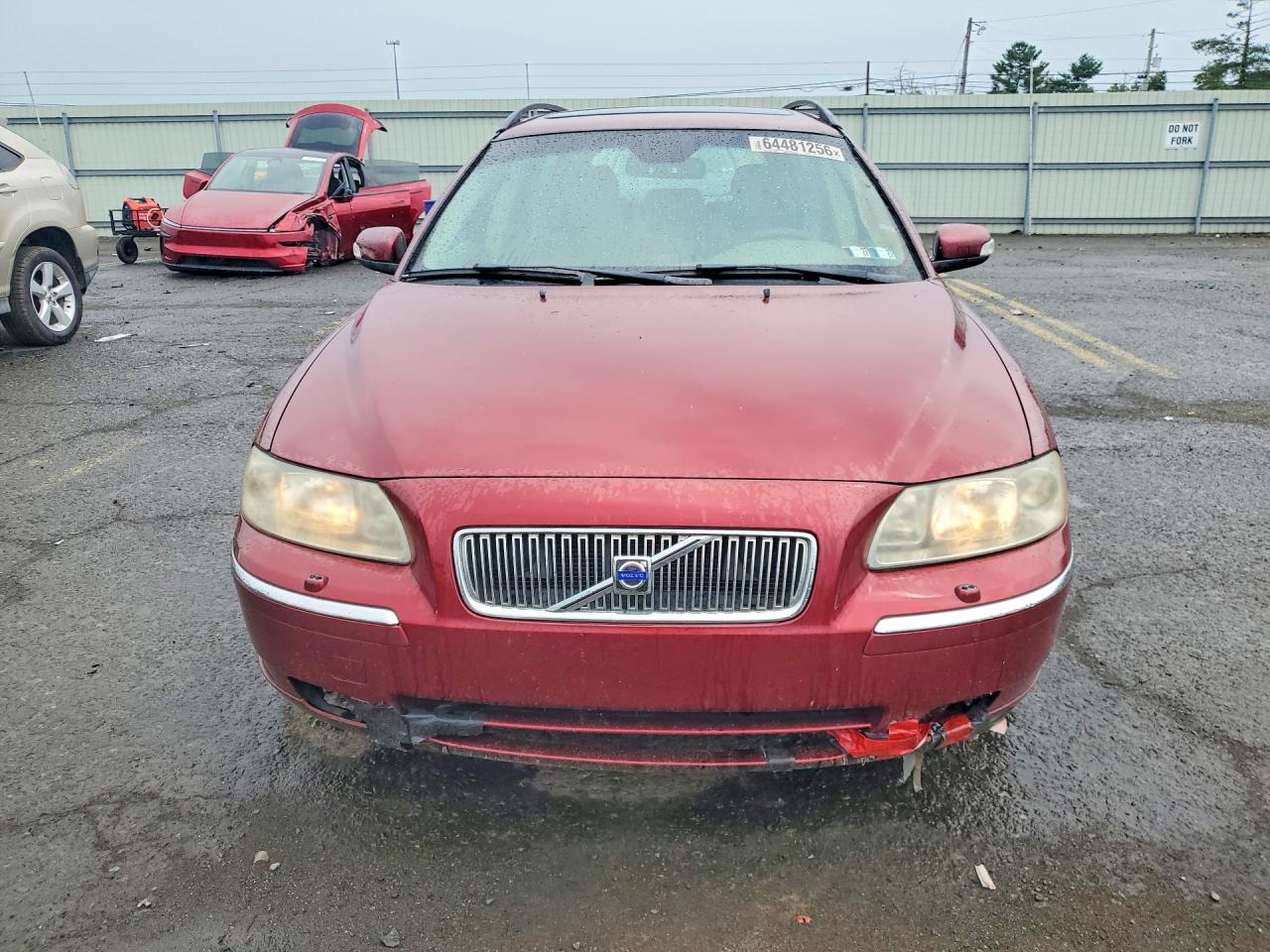 2007 Volvo V70 2.5t Red vin: YV1SW592872624811