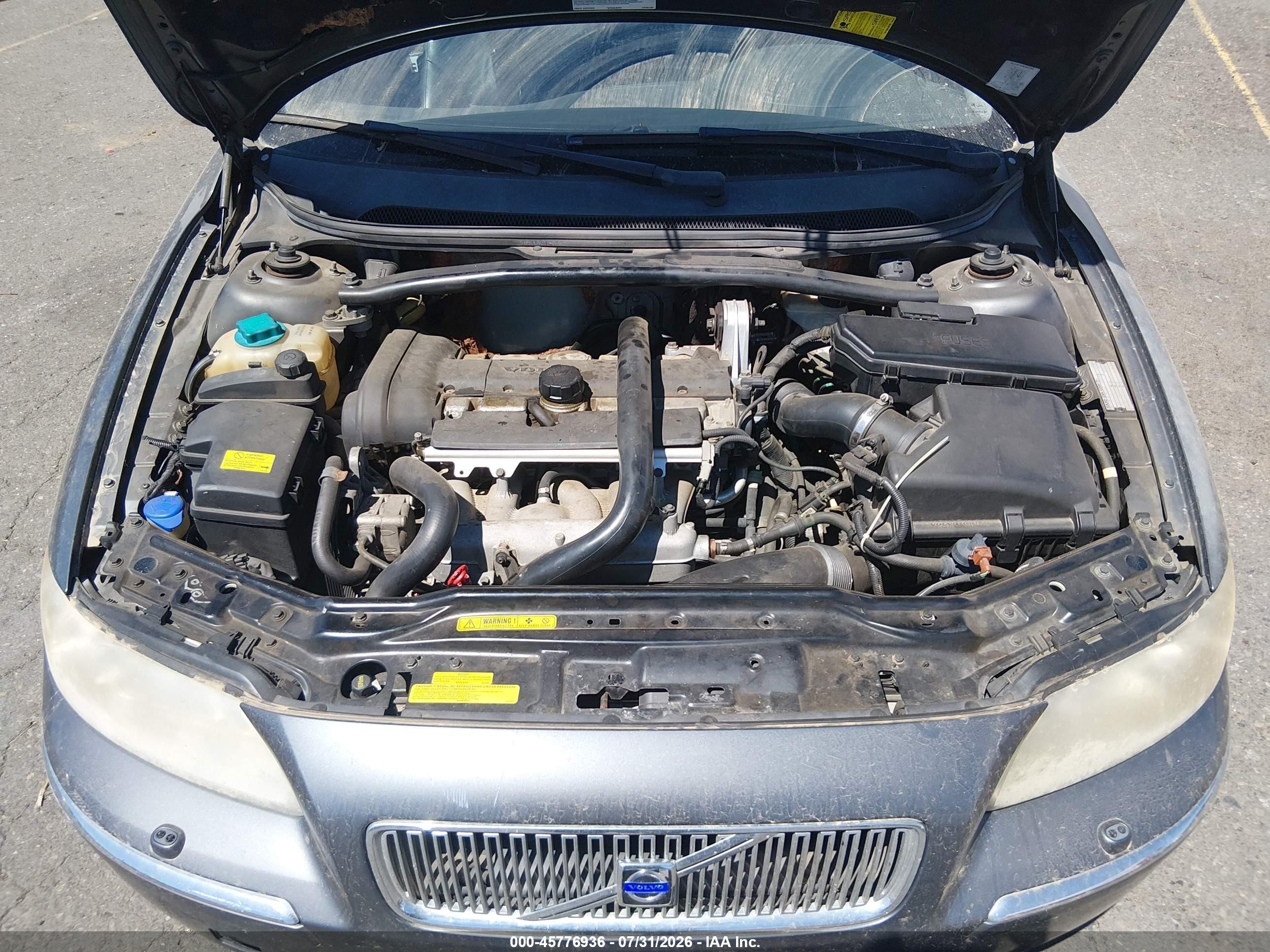 2005 Volvo V70 2.5t A/2.5t A Sr Gray vin: YV1SW592952470929