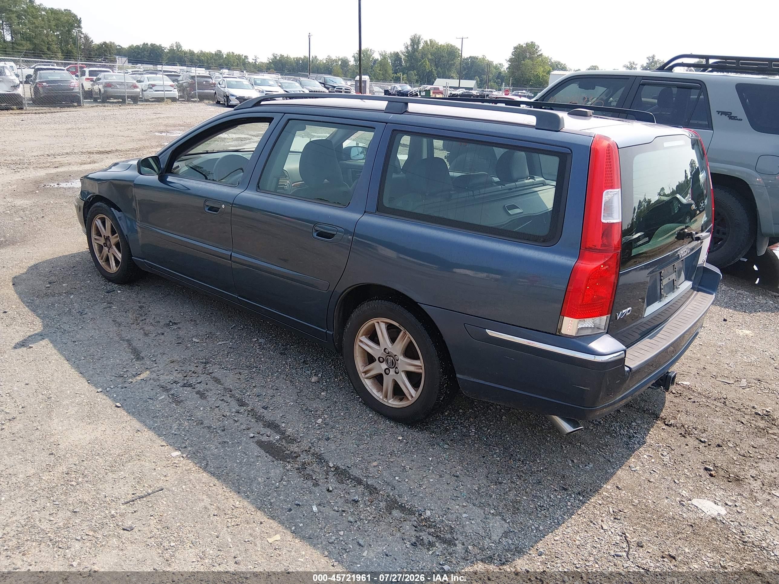 2005 Volvo V70 2.5t A/2.5t A Sr Gray vin: YV1SW592X51510294
