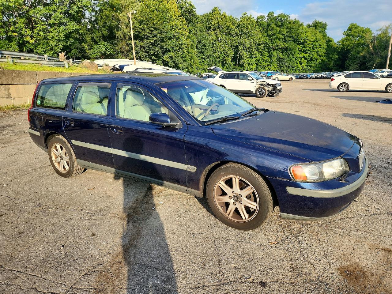 2004 Volvo V70 Fwd Blue vin: YV1SW59V242403646
