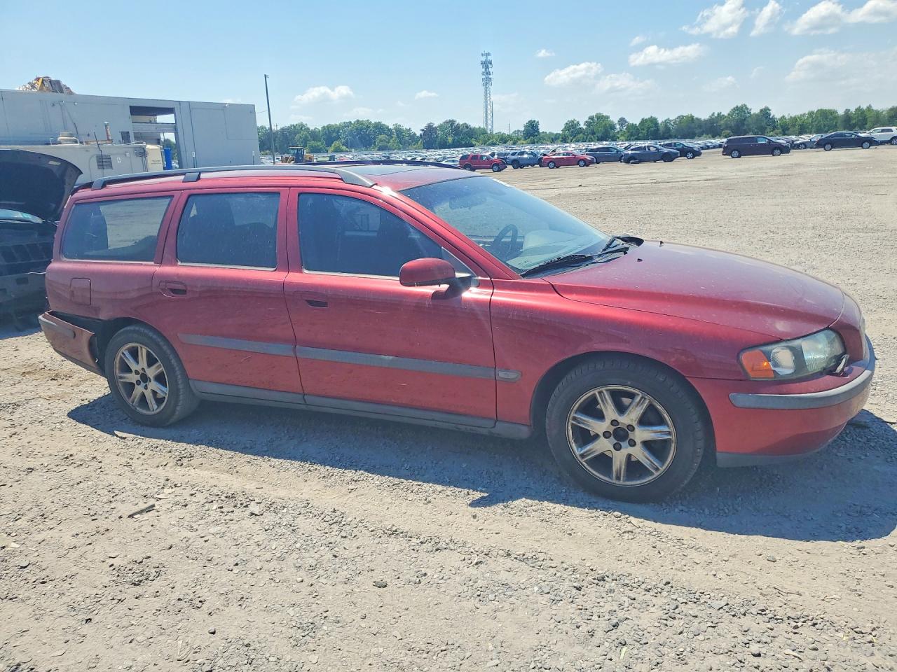 2004 Volvo V70 Fwd Red vin: YV1SW59V542438567