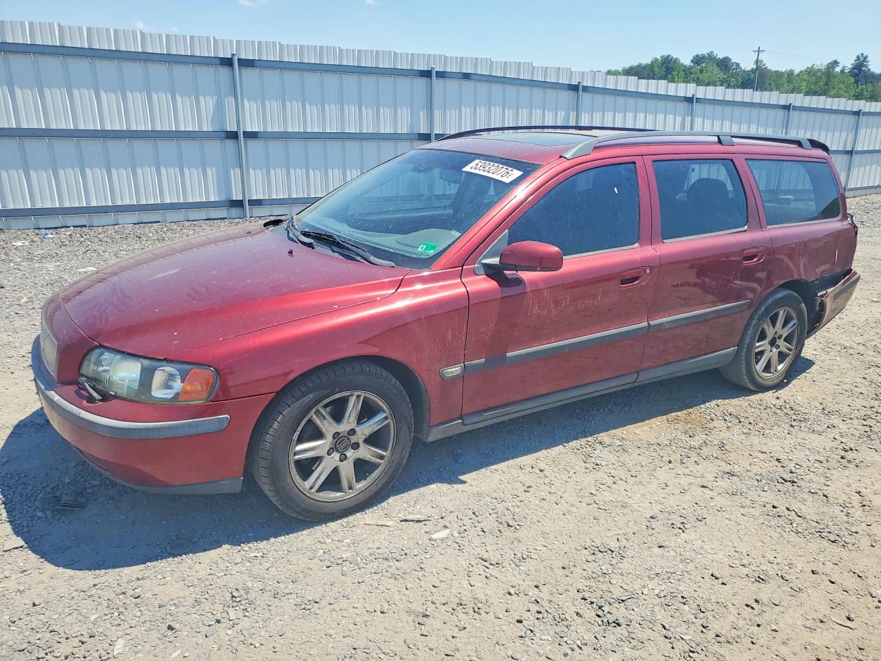 2004 Volvo V70 Fwd Red vin: YV1SW59V542438567