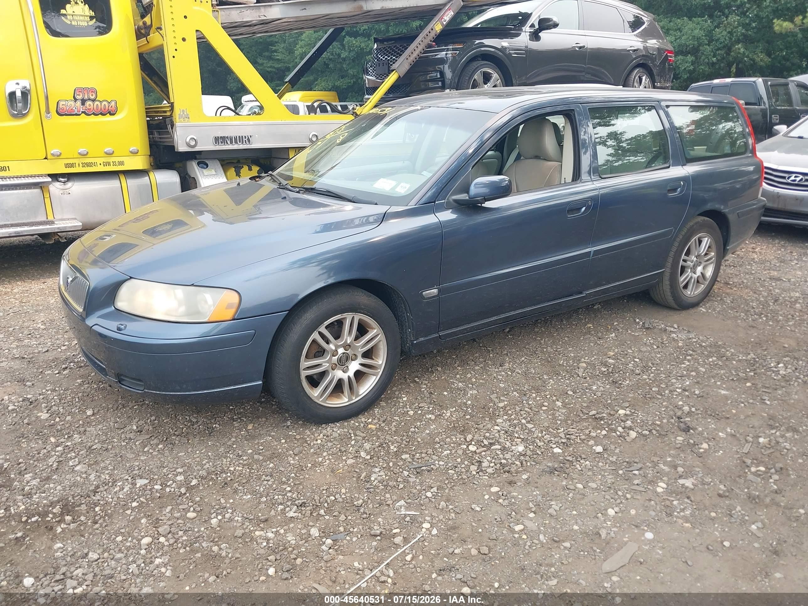 2006 Volvo V70 2.4 Blue vin: YV1SW612561536756