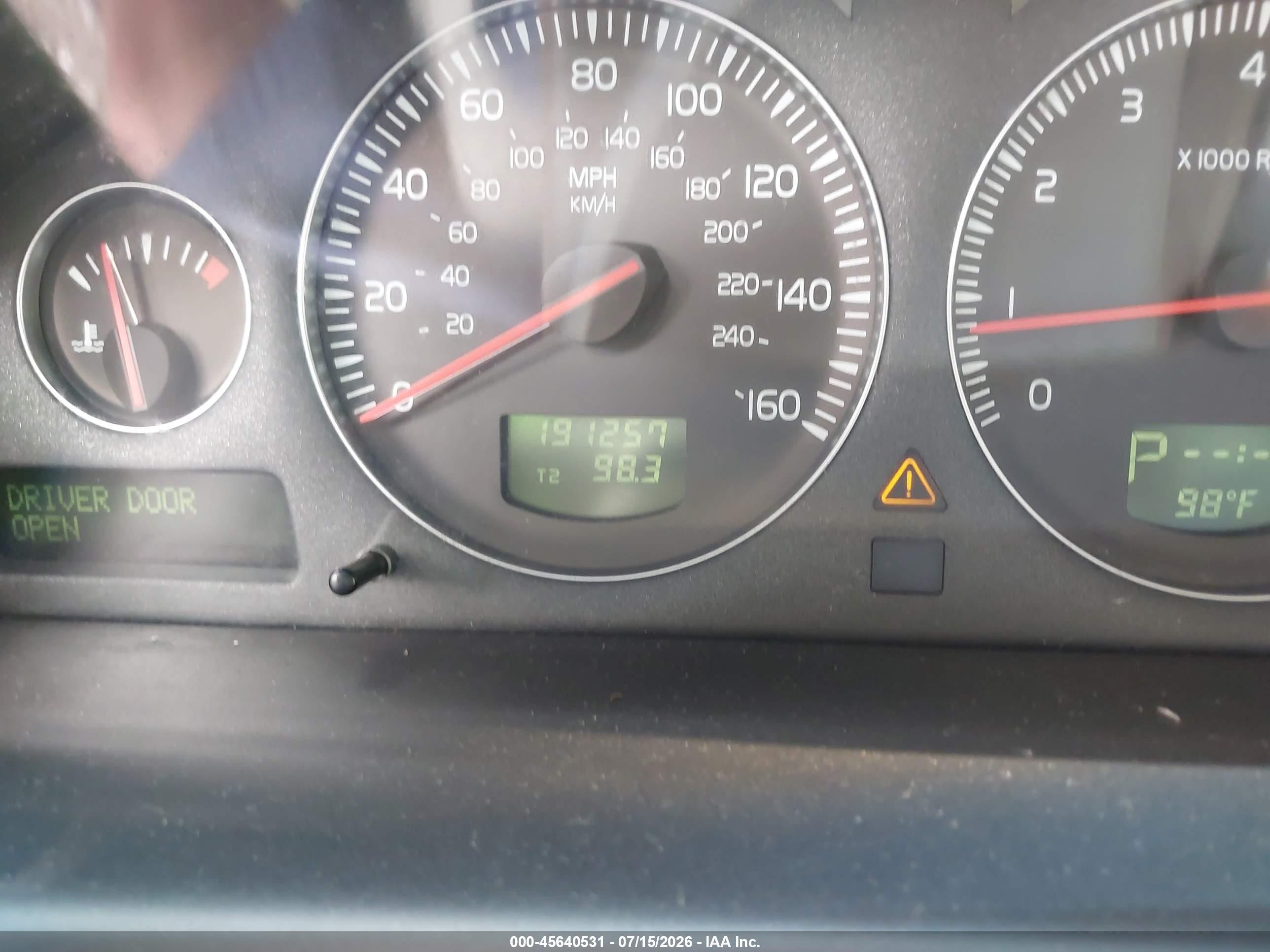 2006 Volvo V70 2.4 Blue vin: YV1SW612561536756
