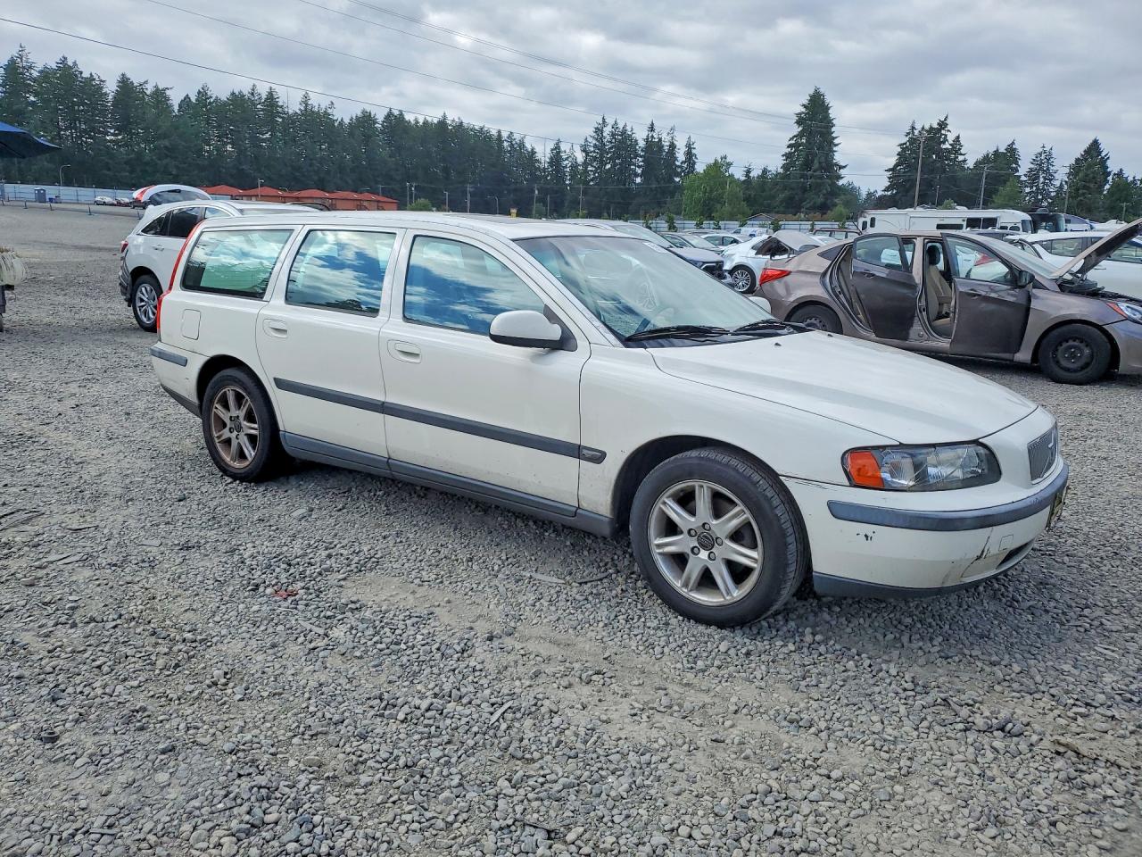 2002 Volvo V70 White vin: YV1SW61R122240800
